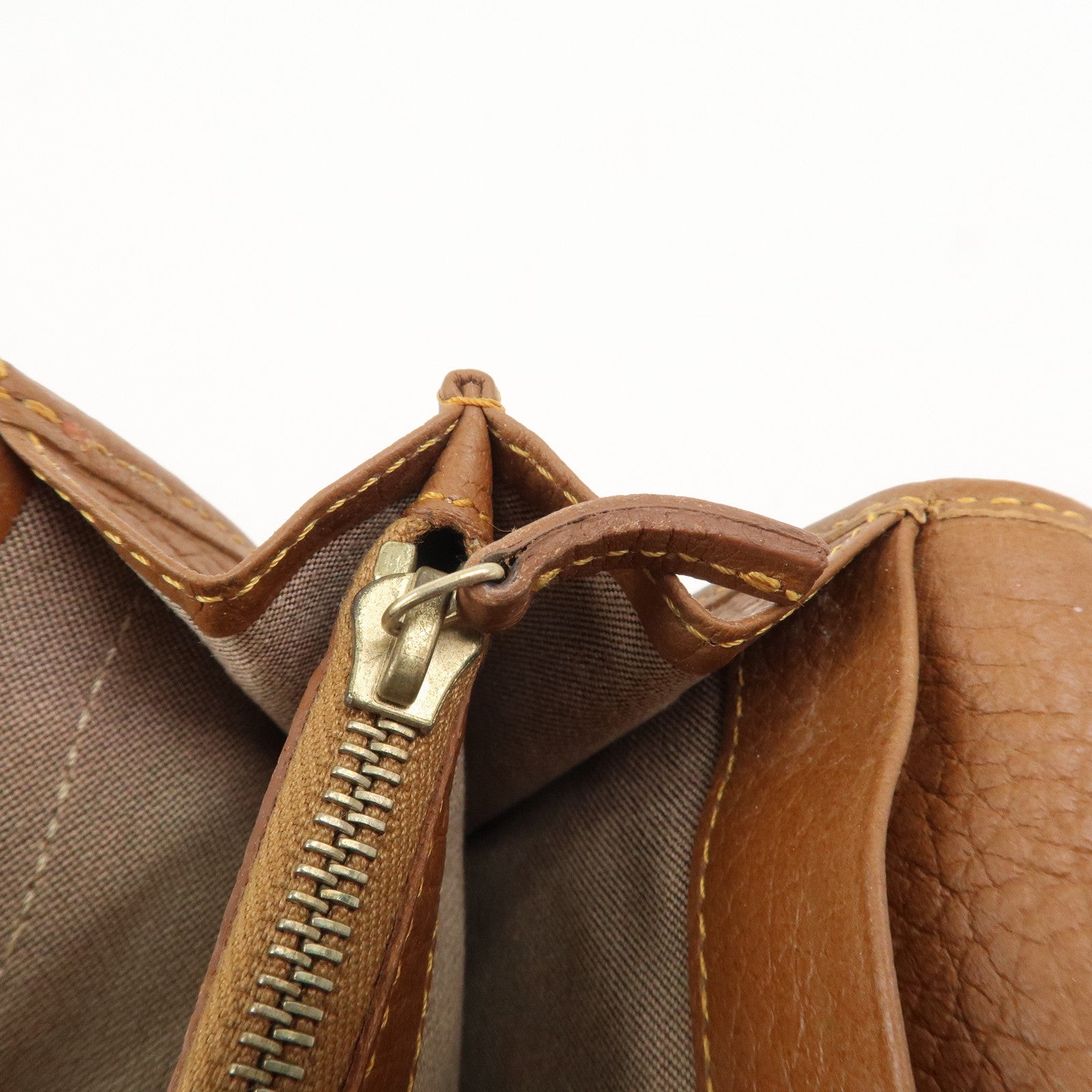 FENDI Zucchino Canvas Leather Bi-fold Long Wallet Brown 8M0000