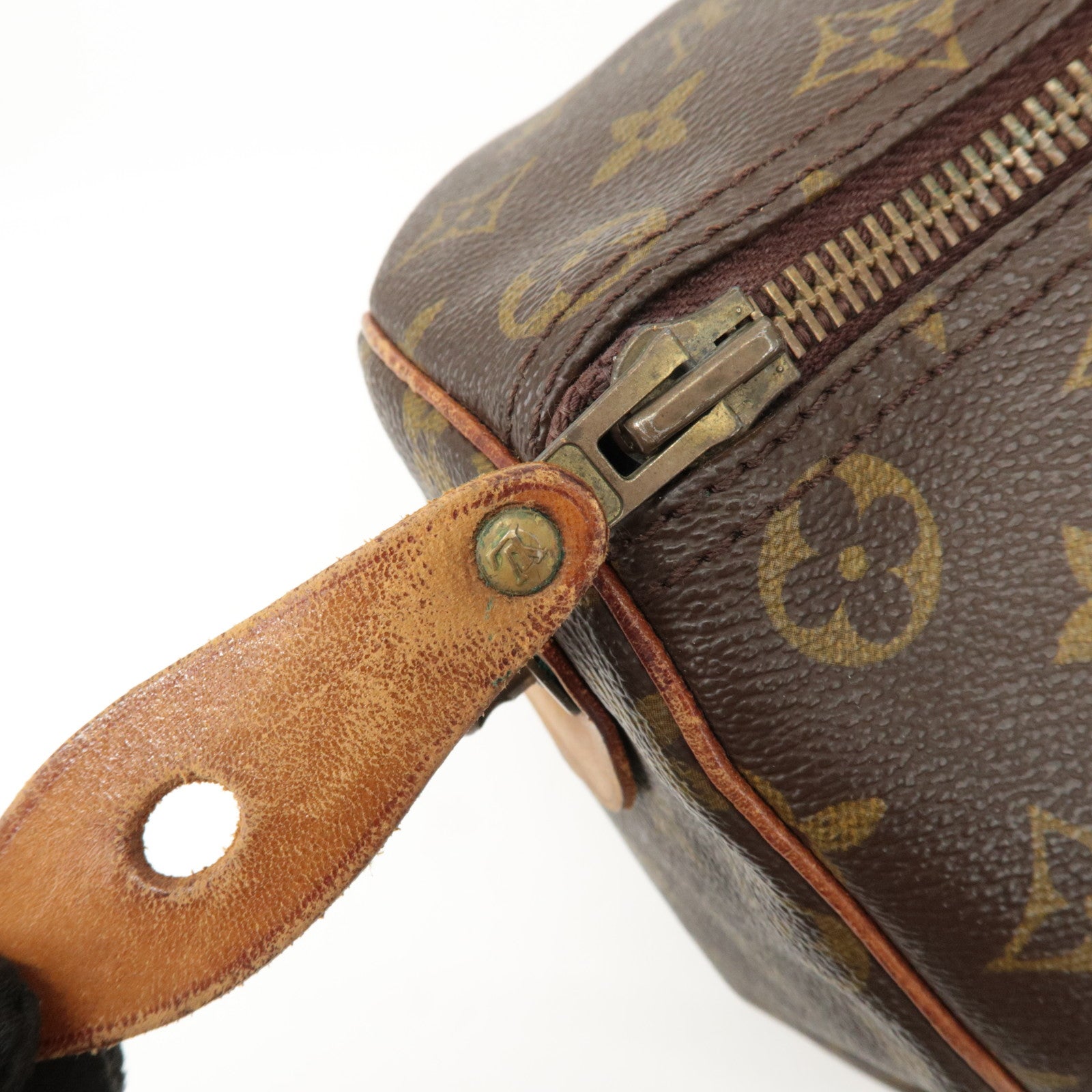 Louis Vuitton Monogram Keep All 50 Boston Bag Brown M41426 Used