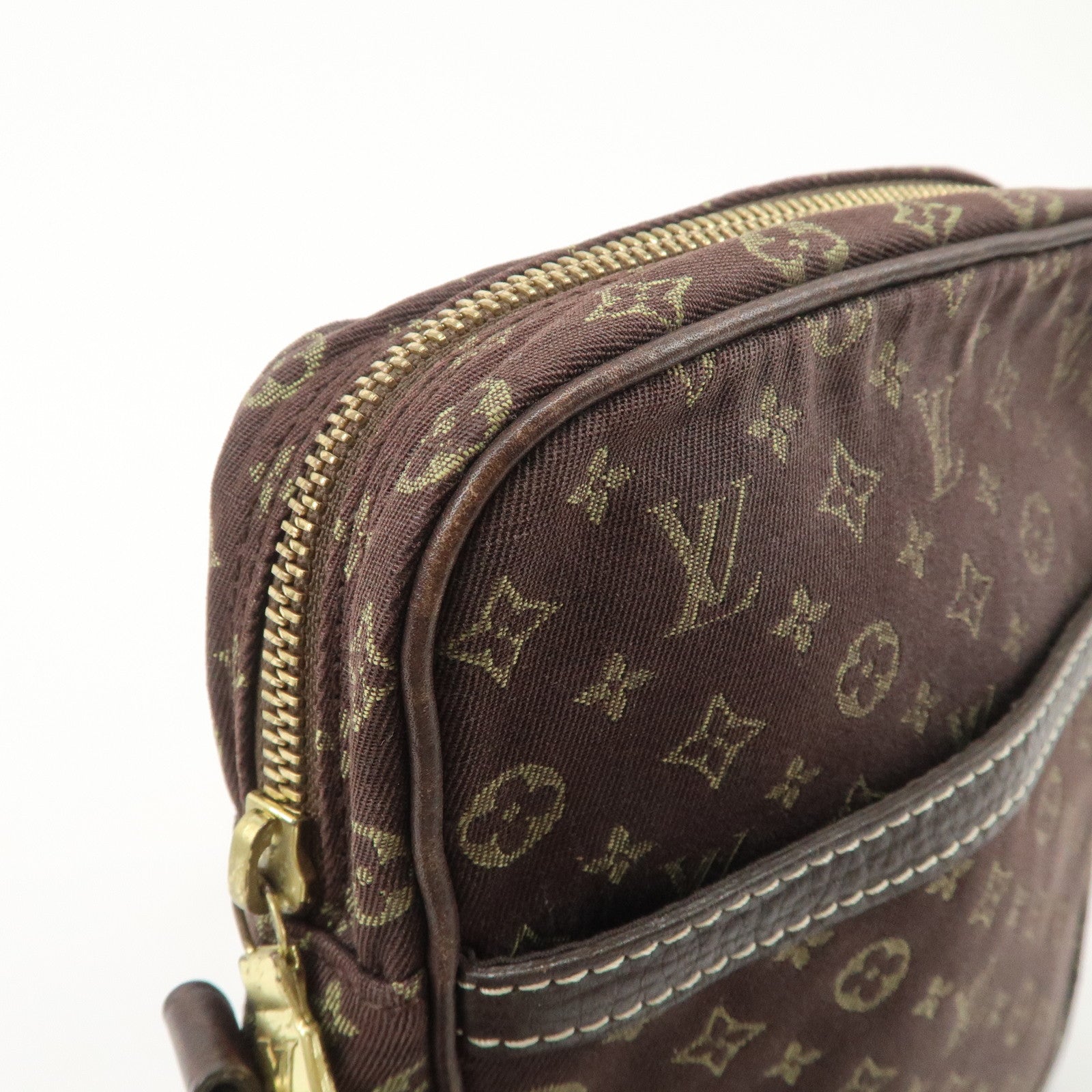 Louis Vuitton Monogram Mini Lin Danube Shoulder Bag Brown M95228