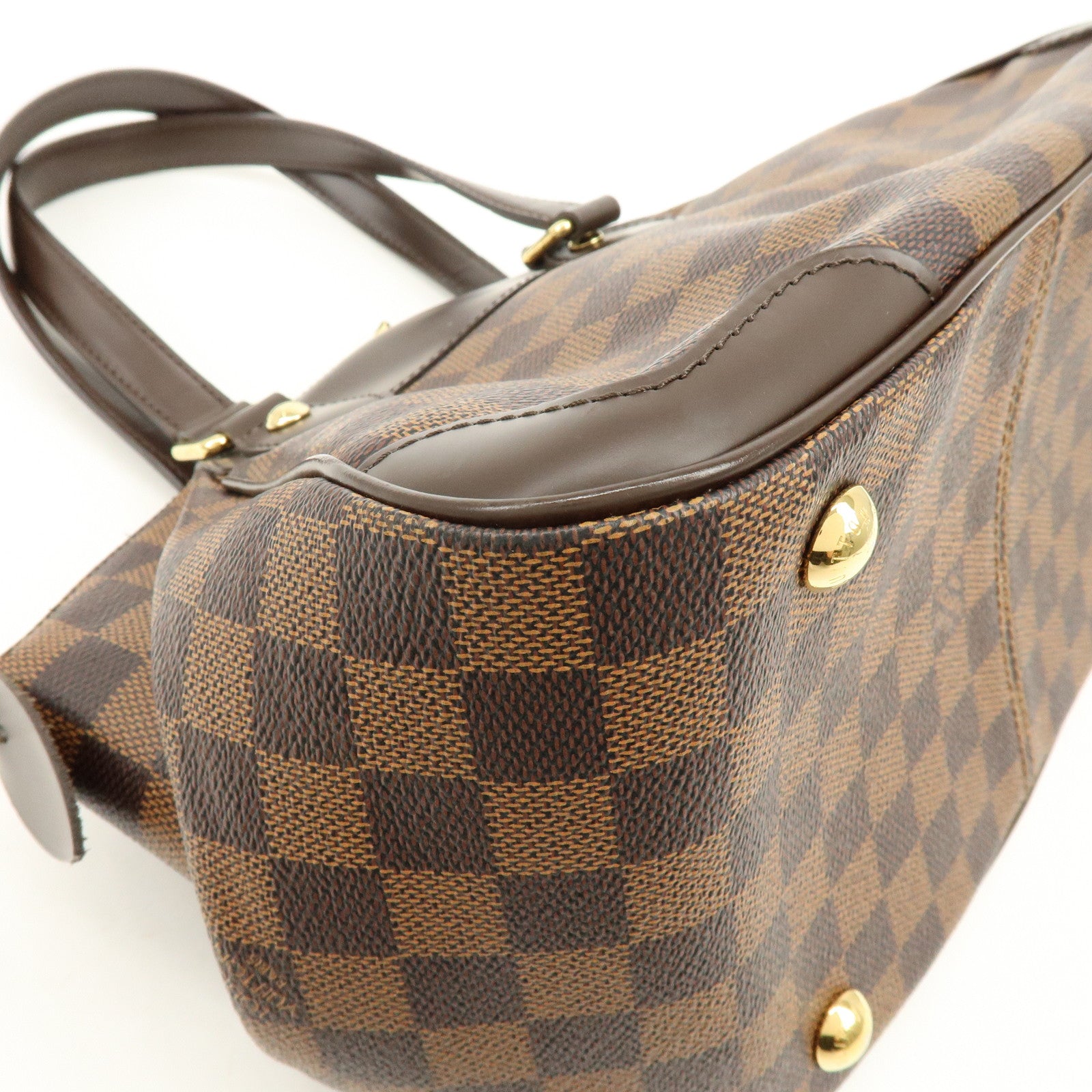 Louis Vuitton Damier Ebene Verona PM Hand Bag Brown