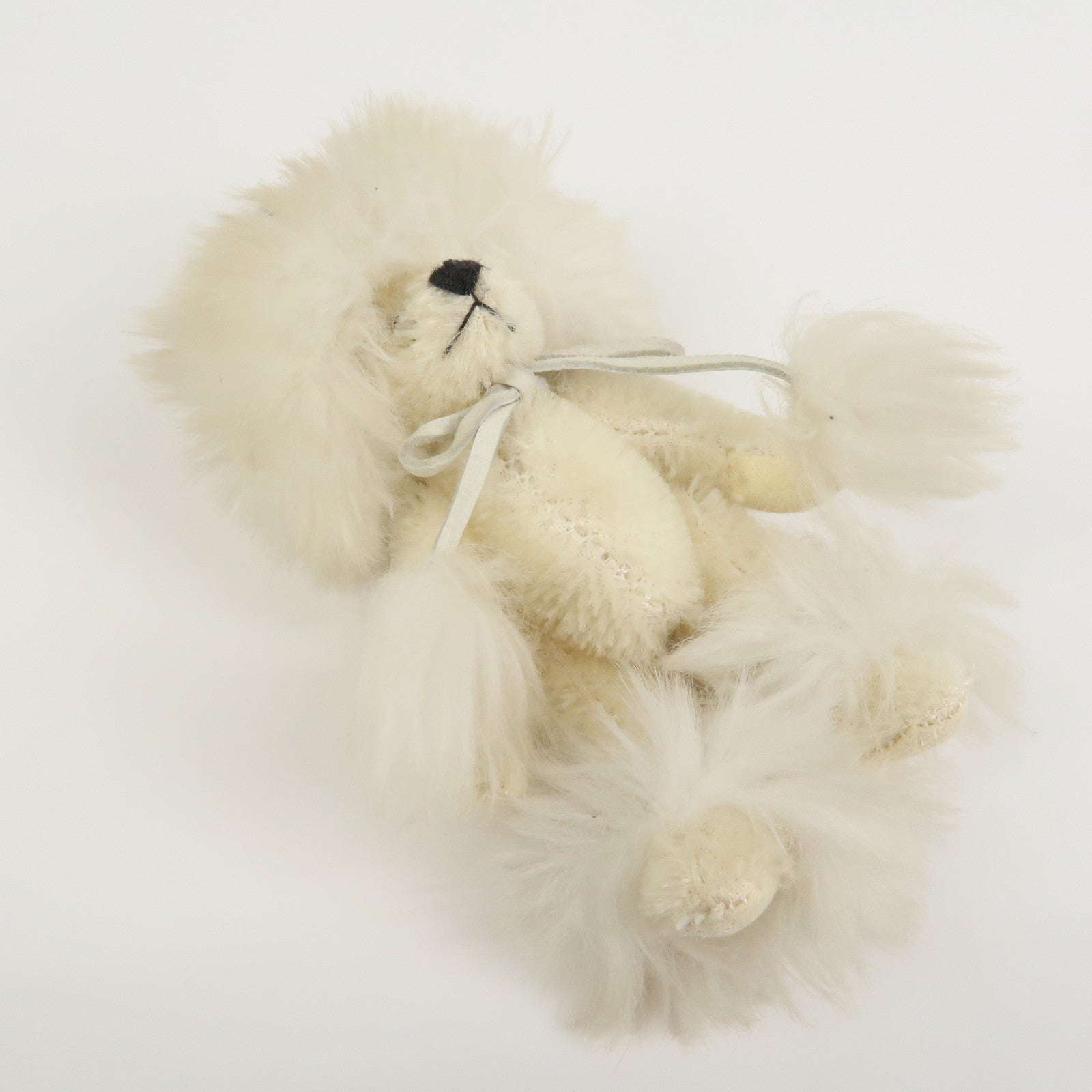 PRADA Teddy Bear Bag Charm Key Charm Ivory