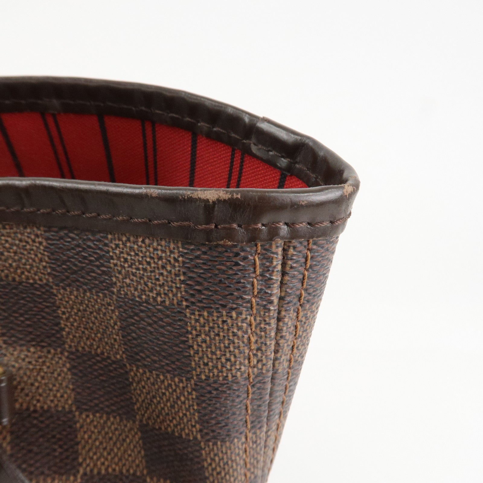 Louis Vuitton Damier Ebene Canvas Neverfull MM Tote Bag N51105 Used