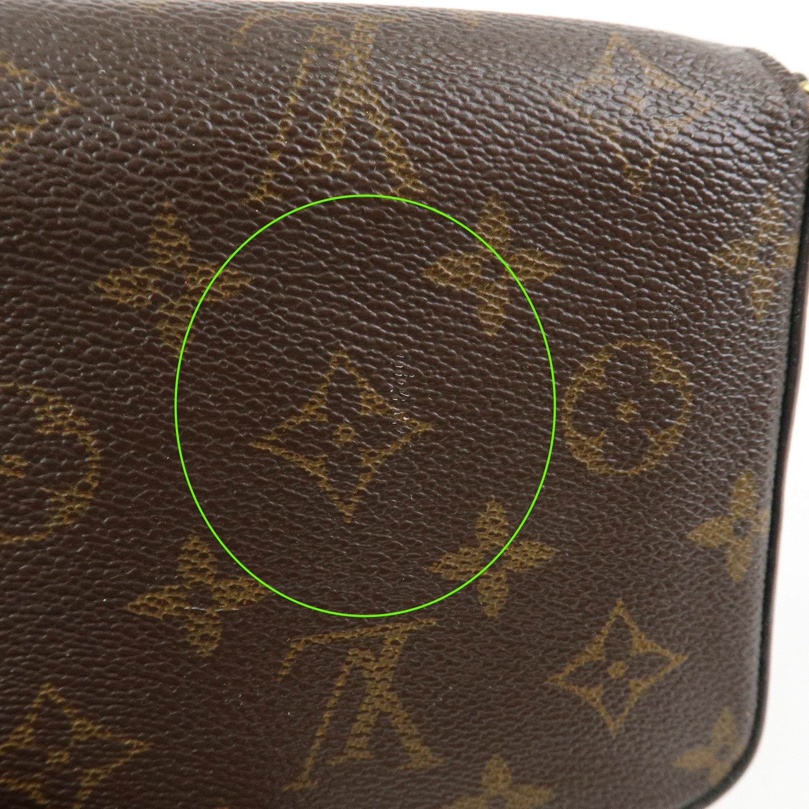 Louis Vuitton Monogram Pochette Felicie Shoulder Bag Brown M61276