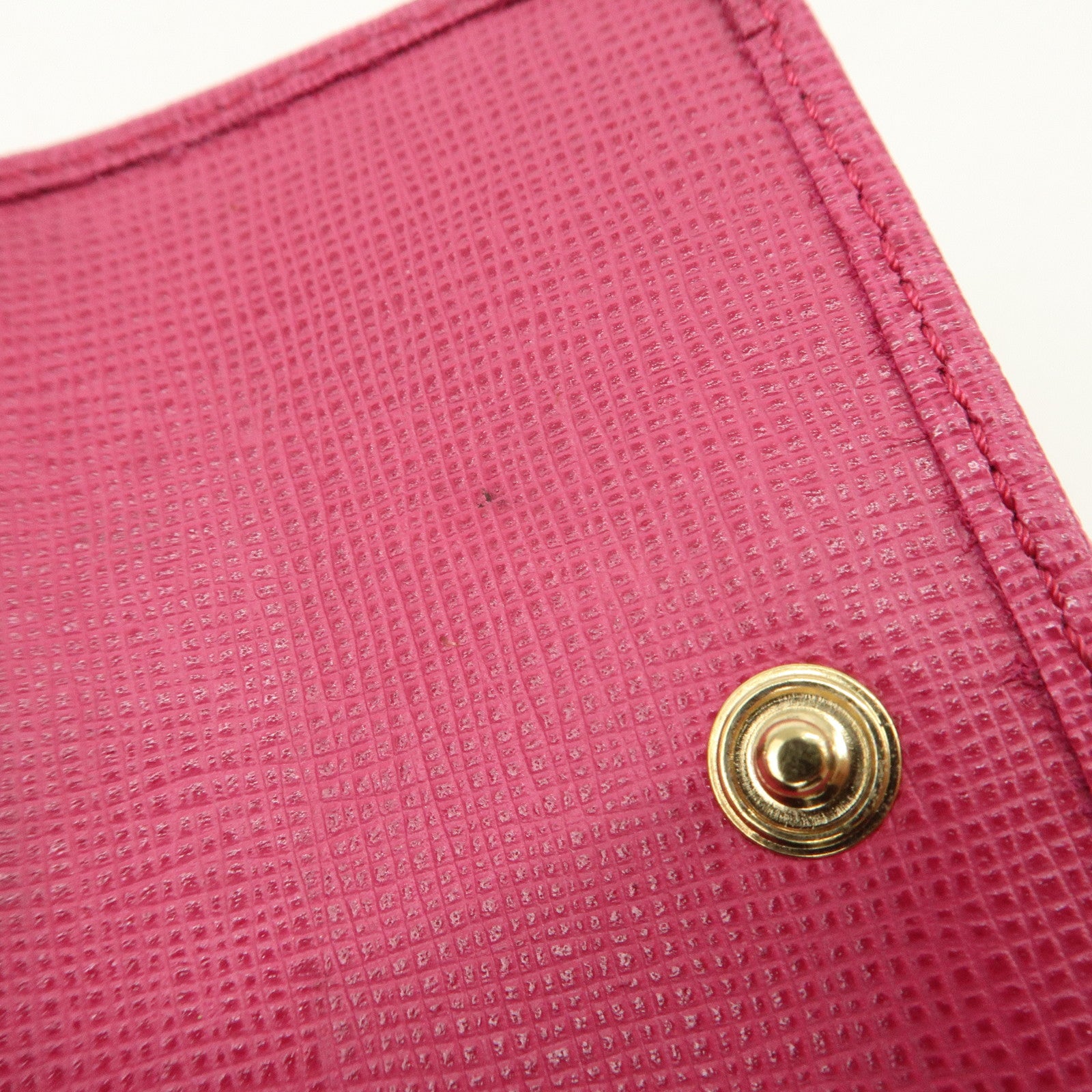 FENDI Zucca PVC Coating Canvas Leather 6 Rings Key Case 8AP079