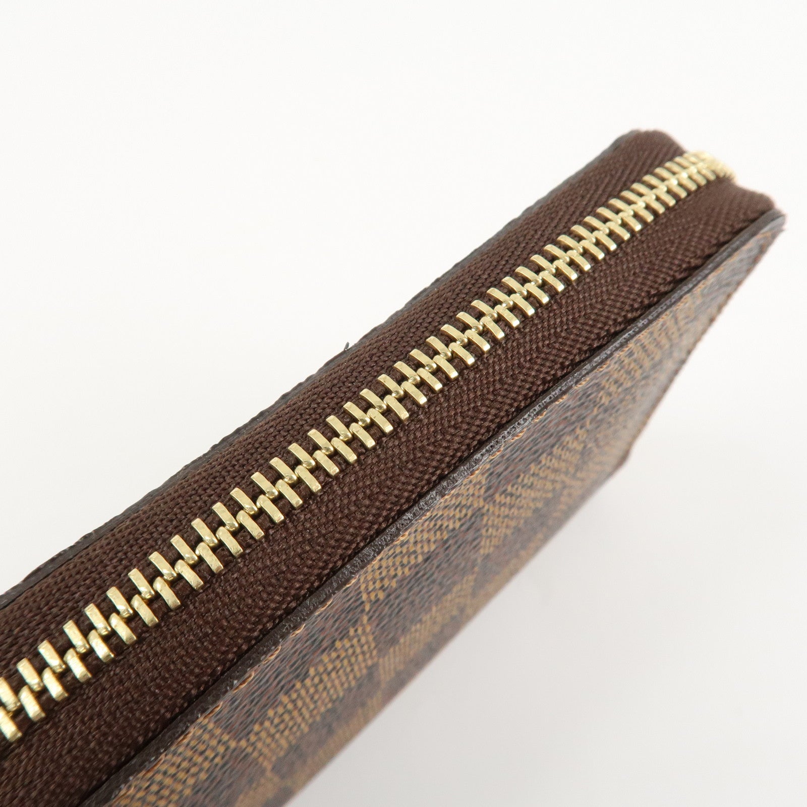 Louis Vuitton Damier Zippy Coin Purse Coin Case Brown N63070 Used