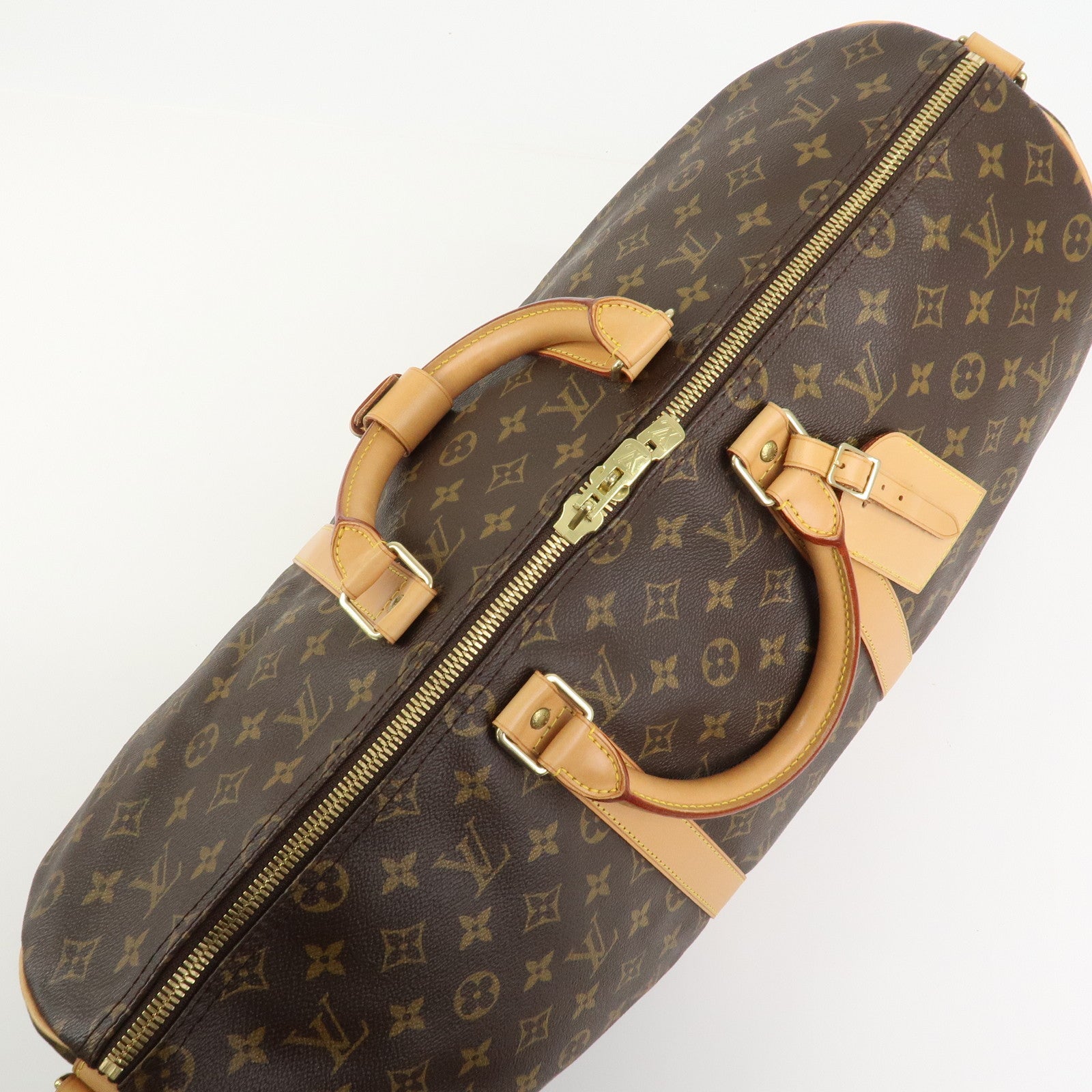 Louis Vuitton Monogram Keep All 50 Bandouliere Boston Bag M41416