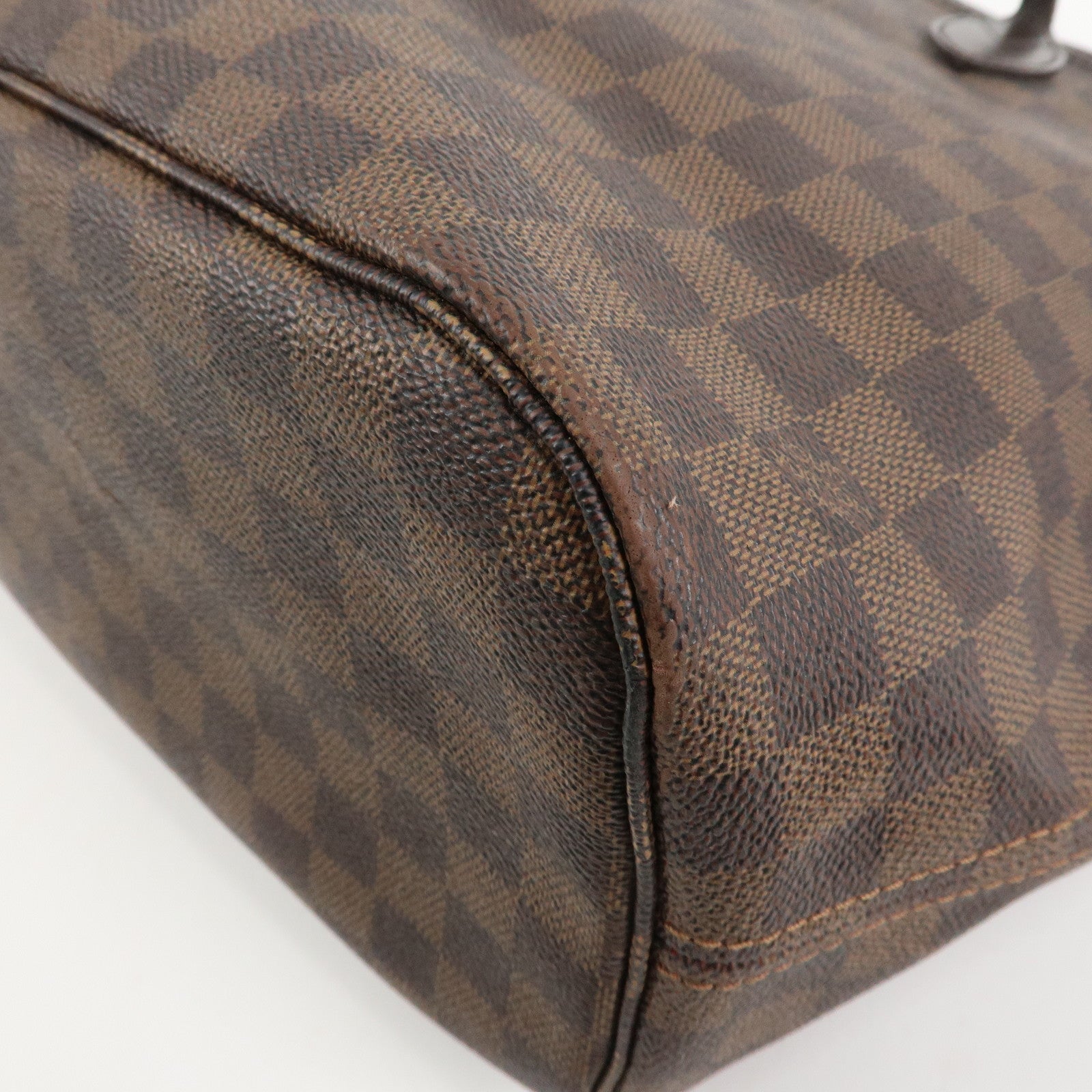 Louis Vuitton Damier Ebene Canvas Neverfull MM Tote Bag N51105 Used