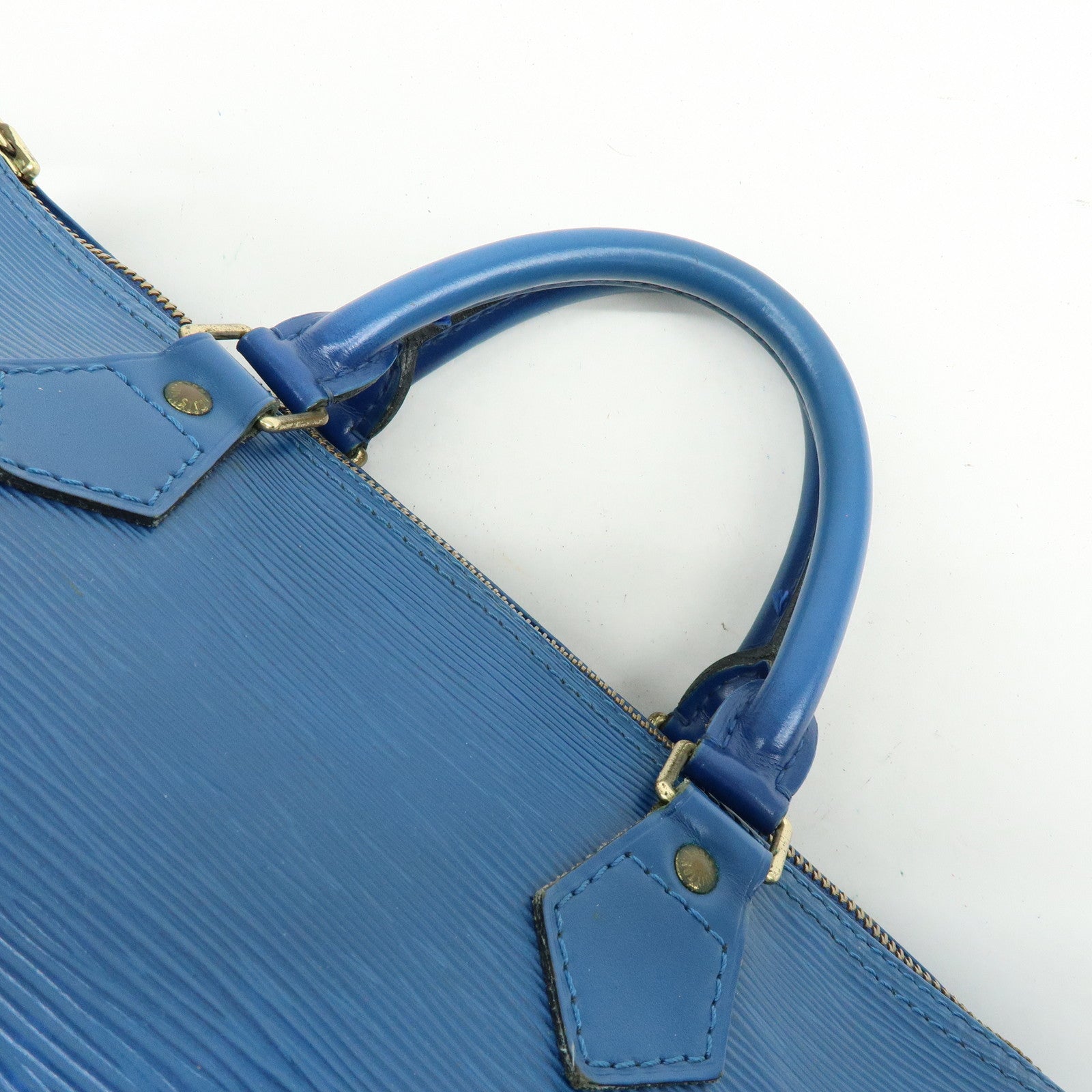 Louis Vuitton Epi Speedy 30 Hand Bag Boston Bag Blue M43005