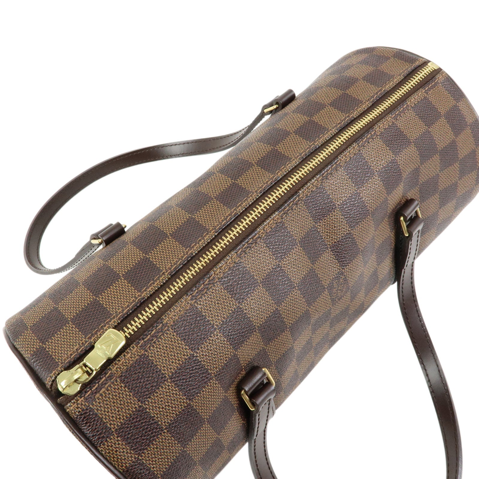 Louis Vuitton Damier Ebene Papillon 30 Hand Bag Brown N51303