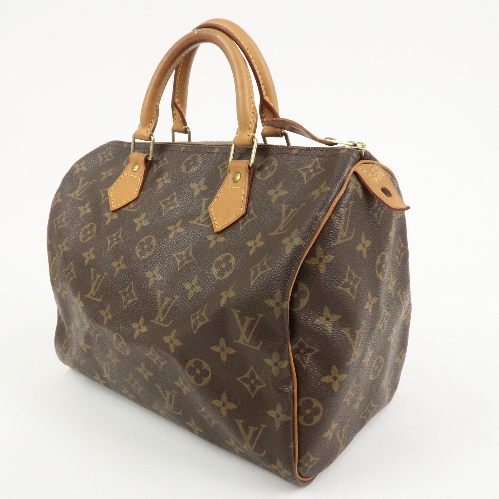 Louis Vuitton Monogram Speedy 30 Boston Bag Hand Bag Brown M41526