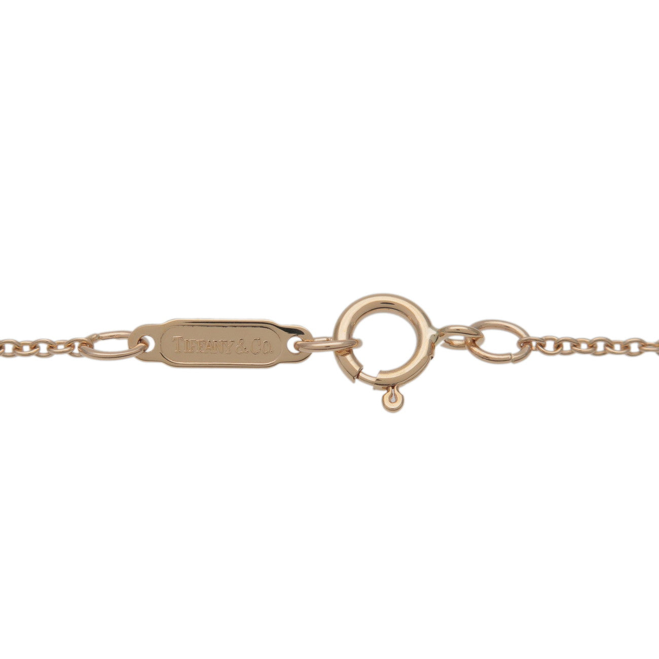 Tiffany & Co Shell Charm Pendant Necklace K18 750YG Yellow Gold