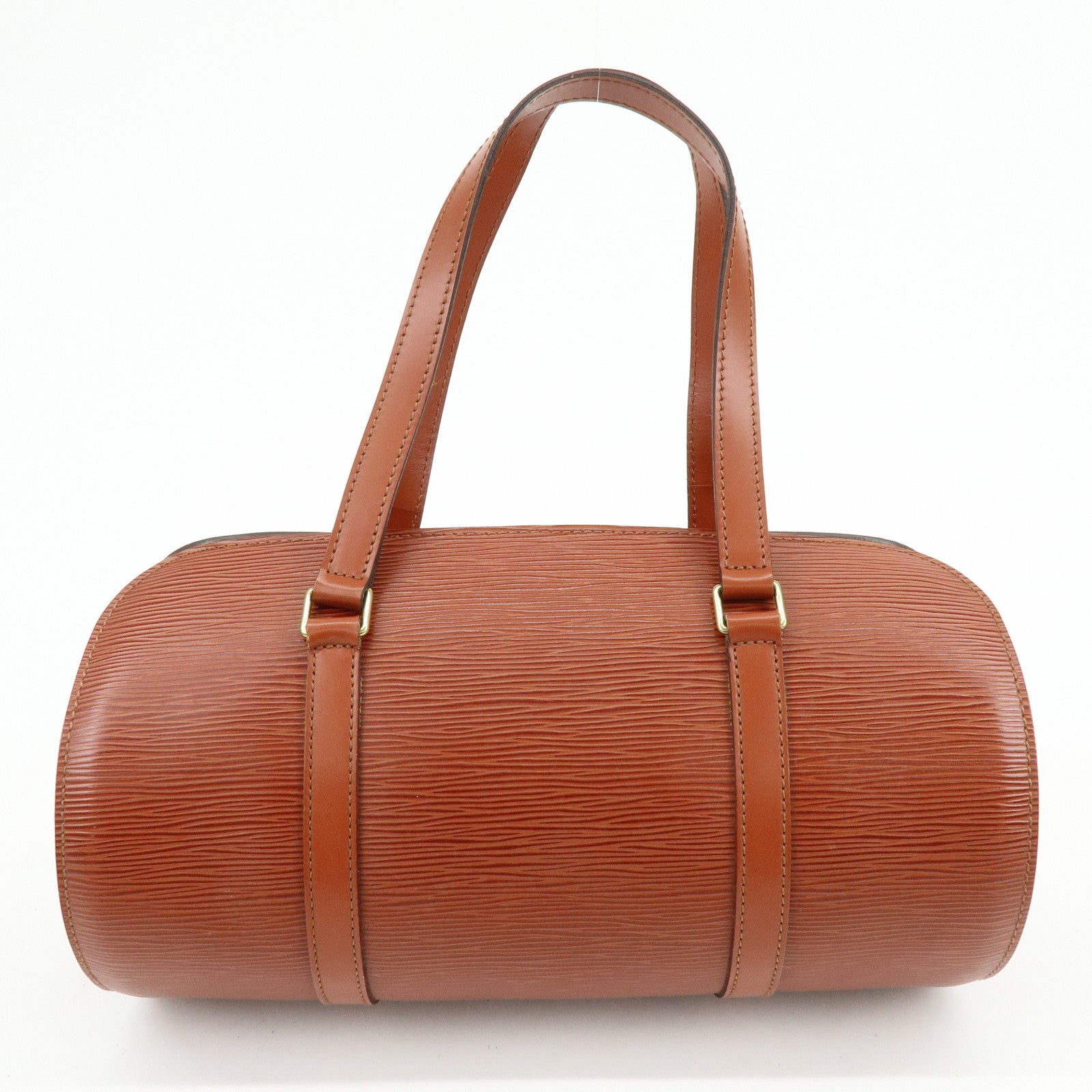 Louis Vuitton Epi Leather Soufflot Hand Bag Kenya Brown M52223