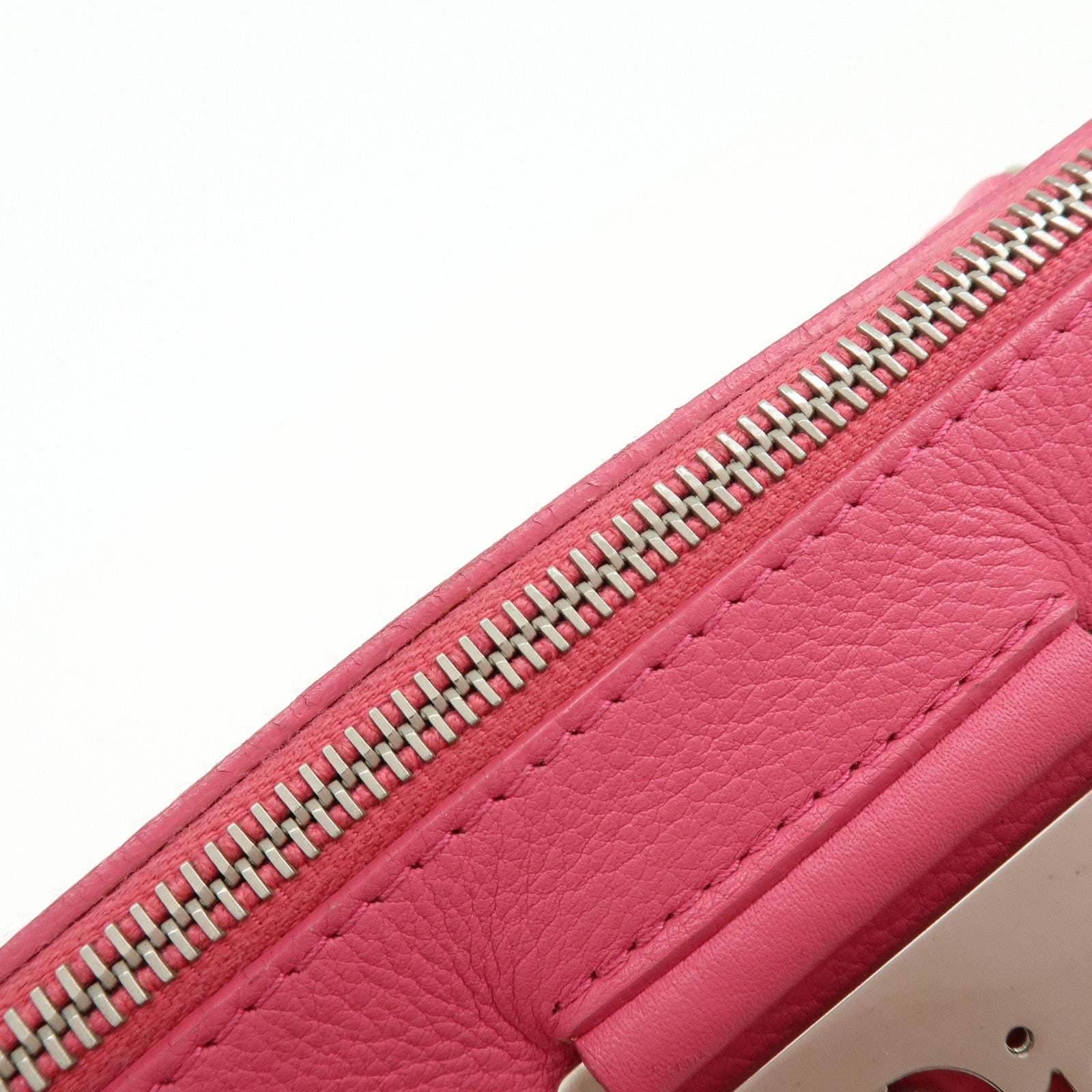 Christian Dior Trotter Street Chic Canvas Leather Boston Bag Pink