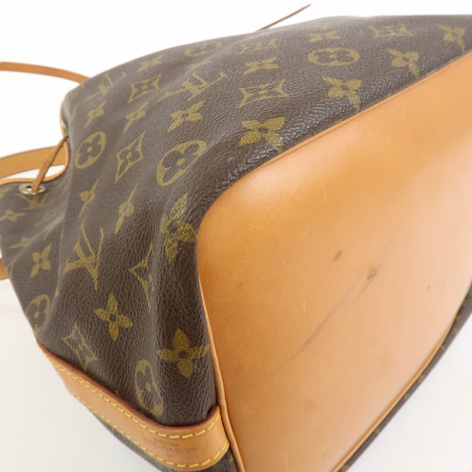 Louis Vuitton Monogram Petit Noe Shoulder Bag Brown M42226