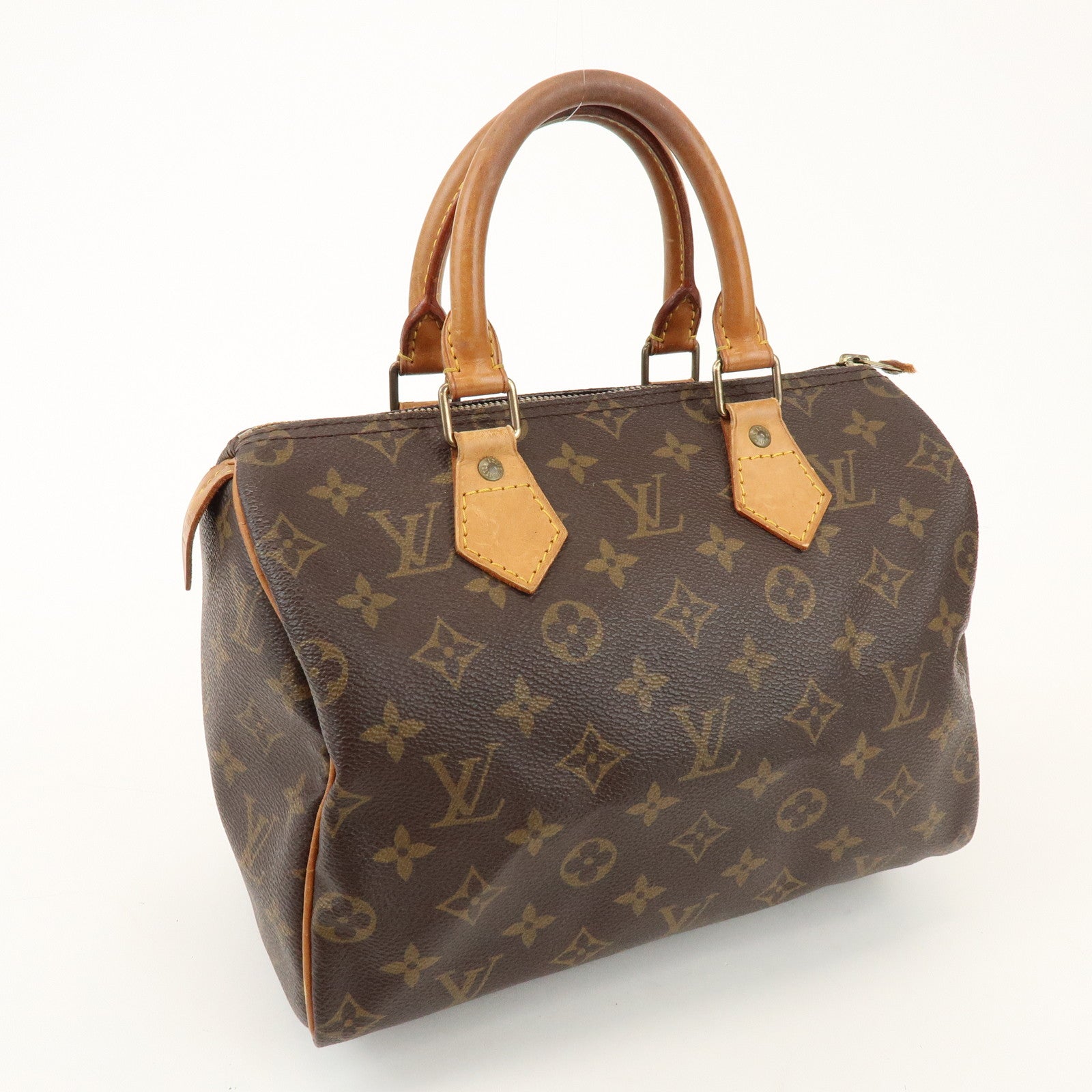 Louis Vuitton Monogram Speedy 25 Boston Bag Hand Bag Brown M41528