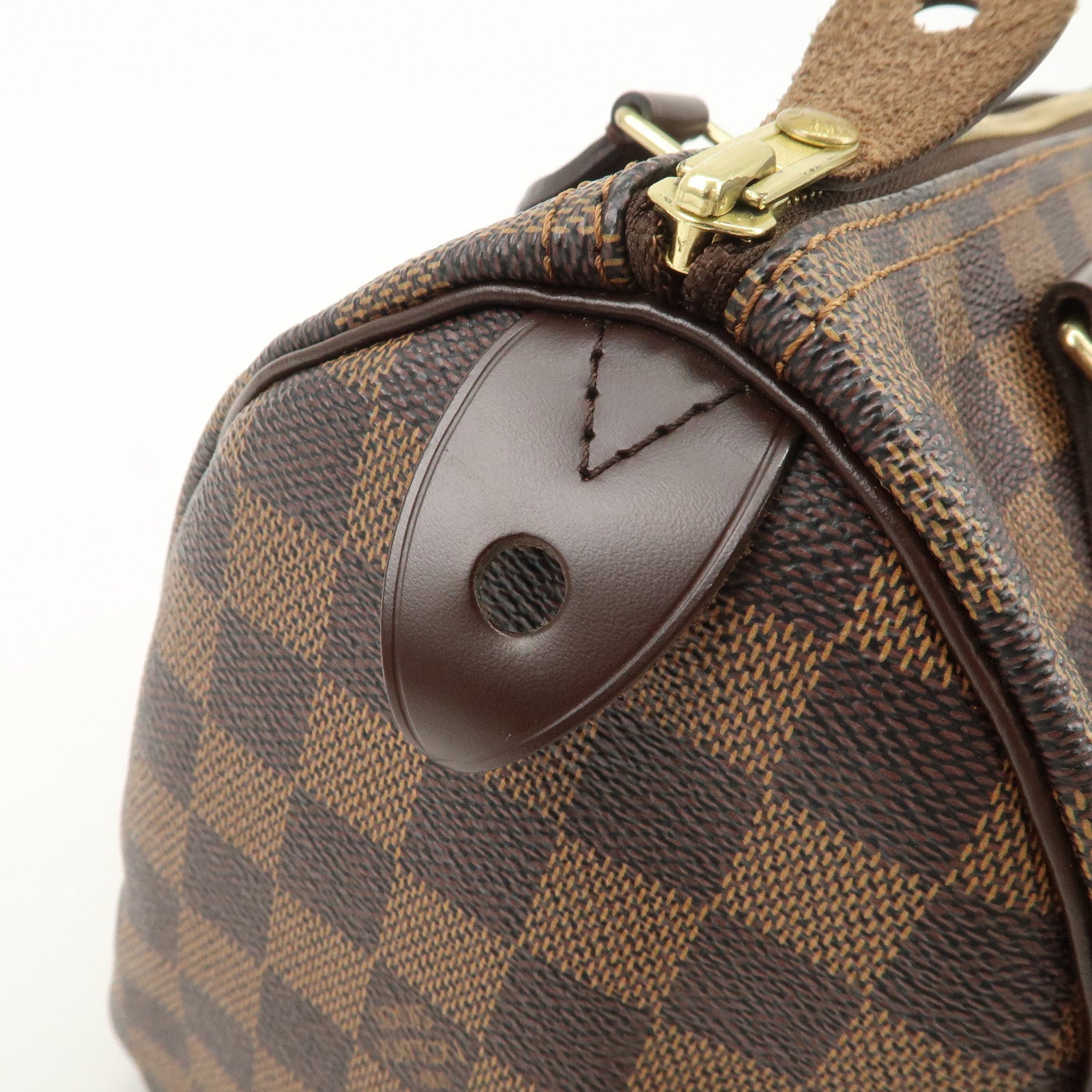 Louis Vuitton Damier Ebene Speedy 25 Hand Bag Boston Bag N41532
