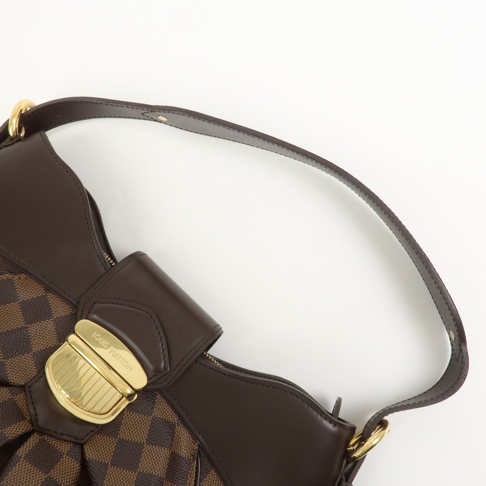 Louis Vuitton Damier Sistina MM Shoulder Bag Damier Ebene N41541