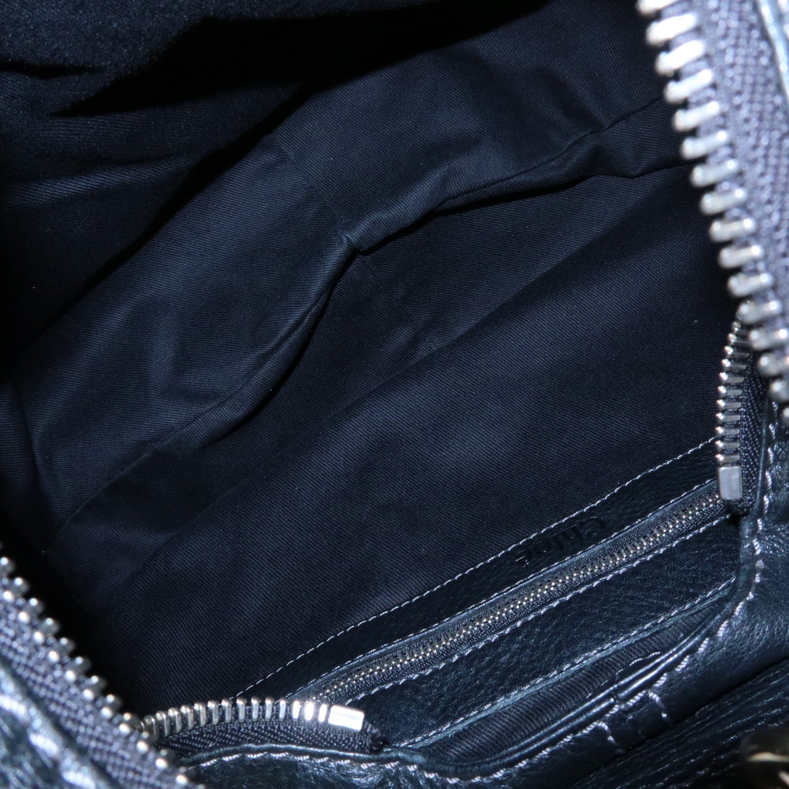 Chloe Paddington Leather Shoulder Bag Hand Bag Black