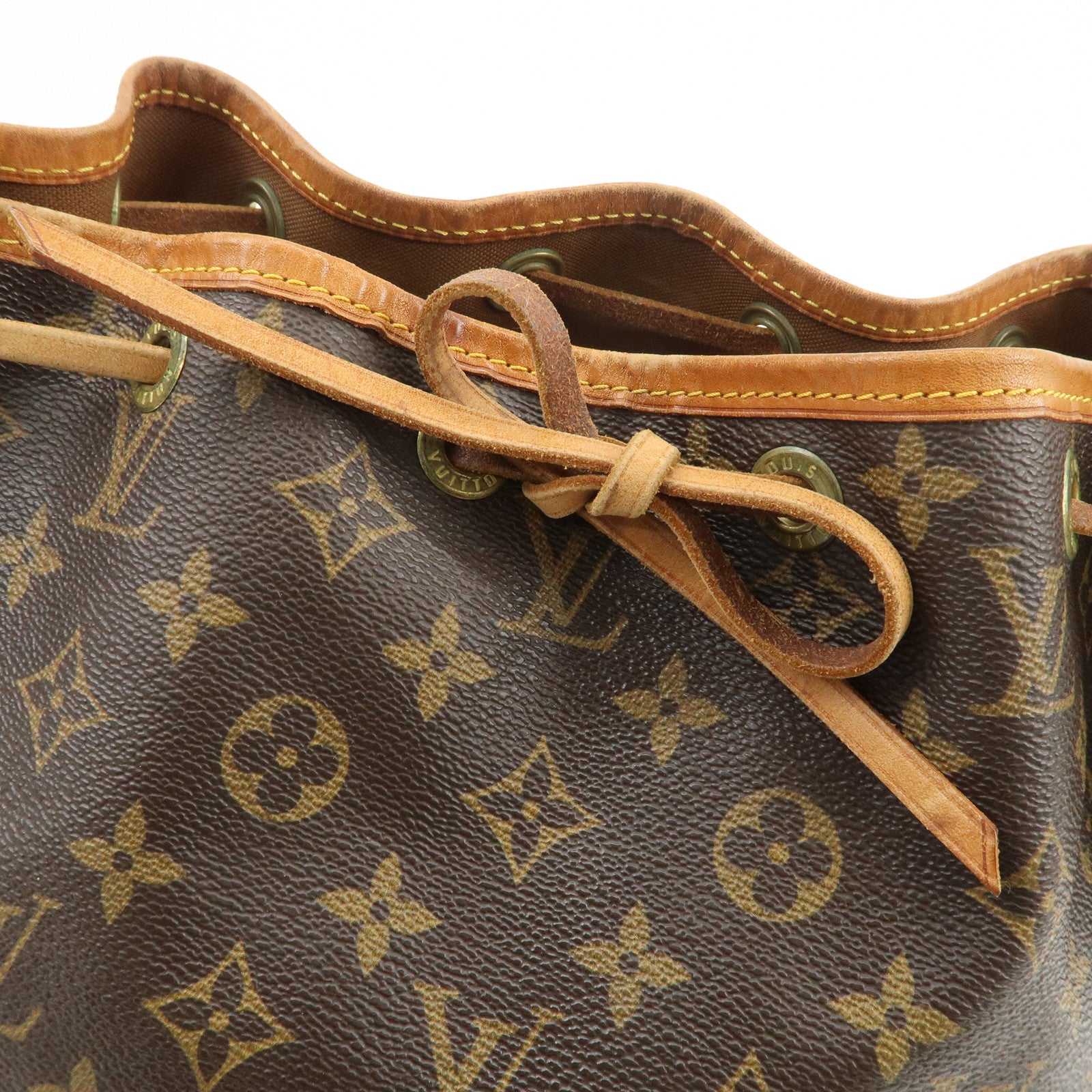 Louis Vuitton Monogram Petit Noe Shoulder Bag Brown M42226
