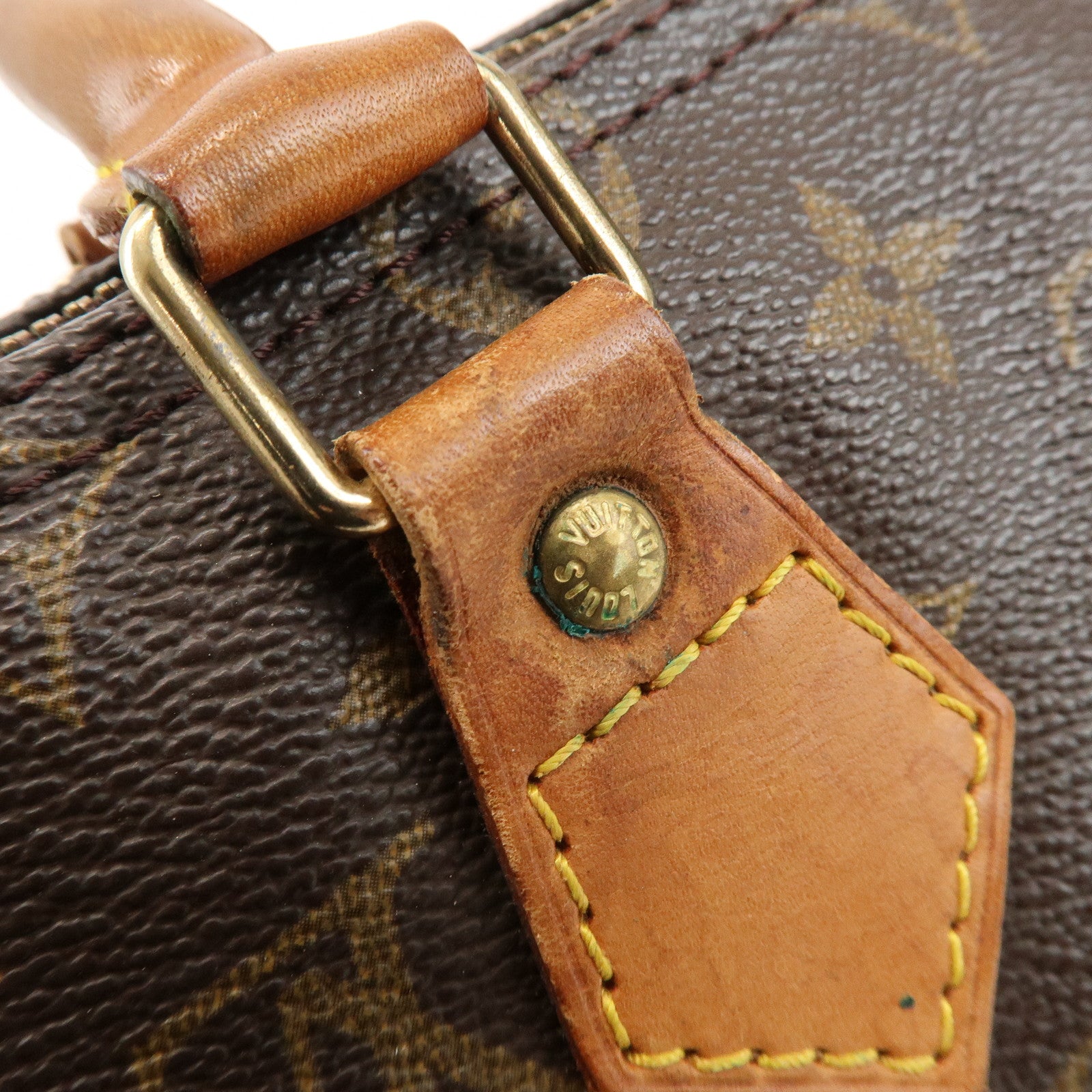 Louis Vuitton Monogram Speedy 25 Boston Bag Hand Bag Brown M41528