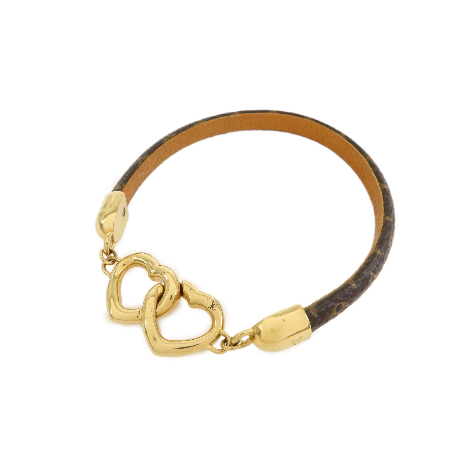 Louis Vuitton Monogram Say Yes Canvas Bracelet #19 Brown M6758