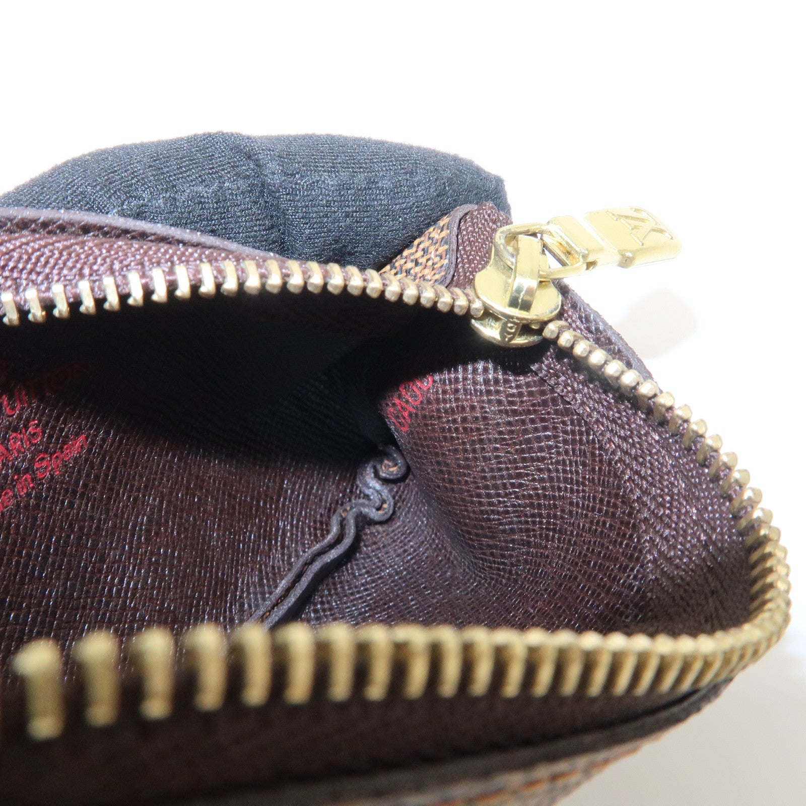 Louis Vuitton Damier Pochette Cles Coin Case Damier Ebene N62658