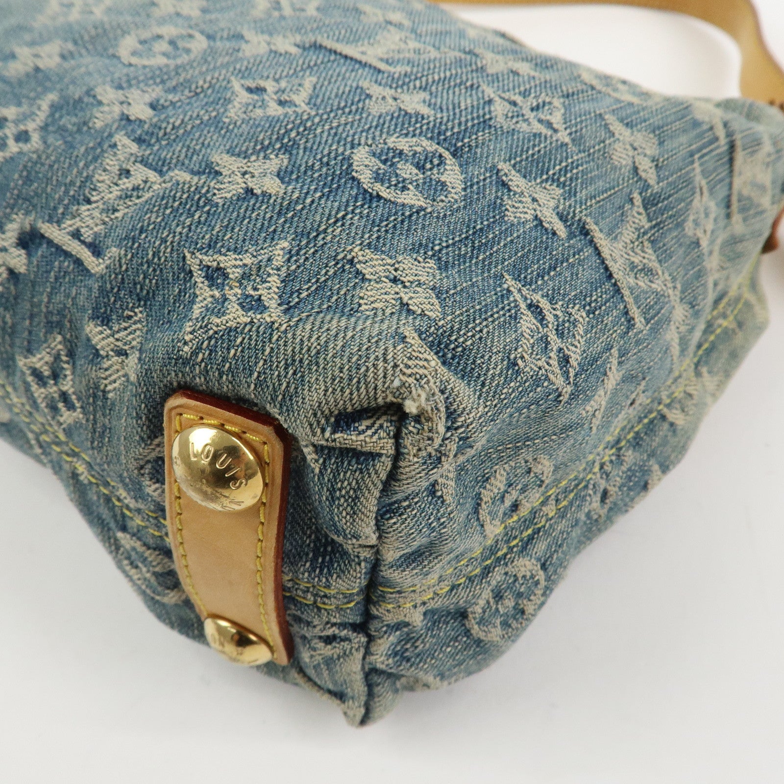 Louis Vuitton Monogram Denim Baggy PM 2Way Bag Shoulder Bag M95049