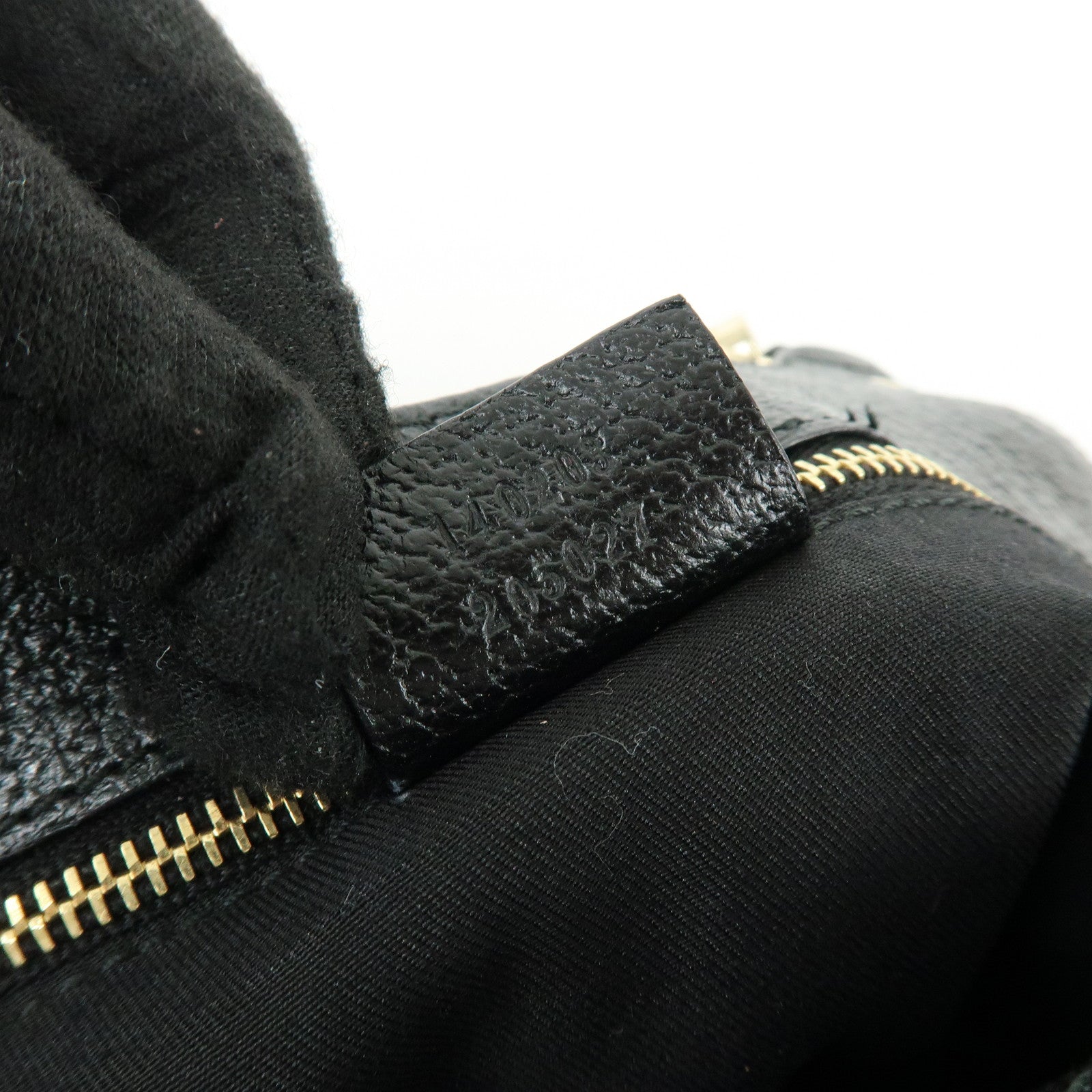 GUCCI Bamboo GG Canvas Leather Hand Bag Tote Bag Black 140203