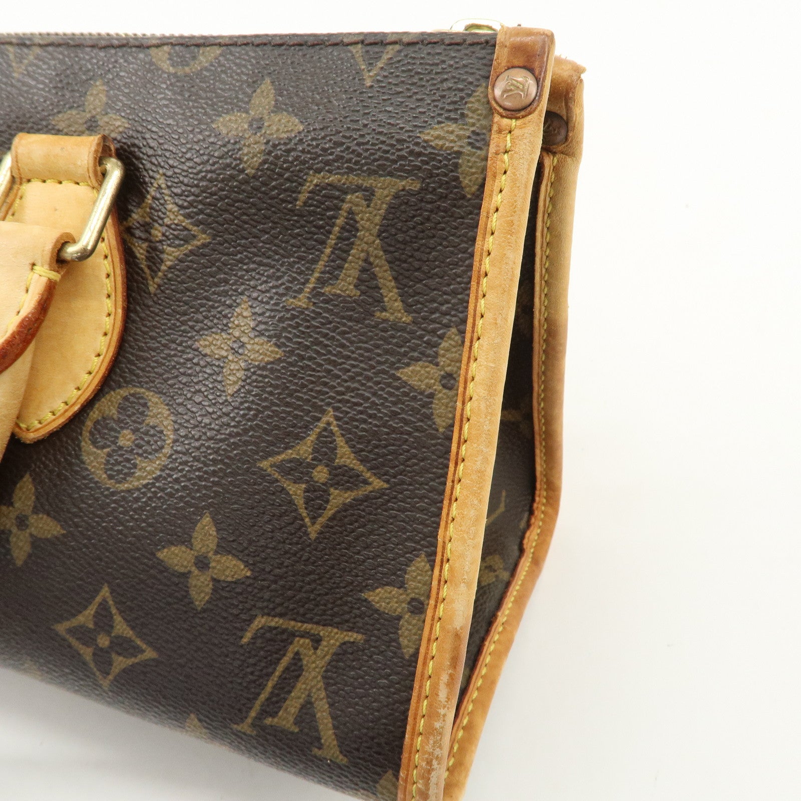 Louis Vuitton Monogram Popincourt Hand Bag Brown M40009 Used