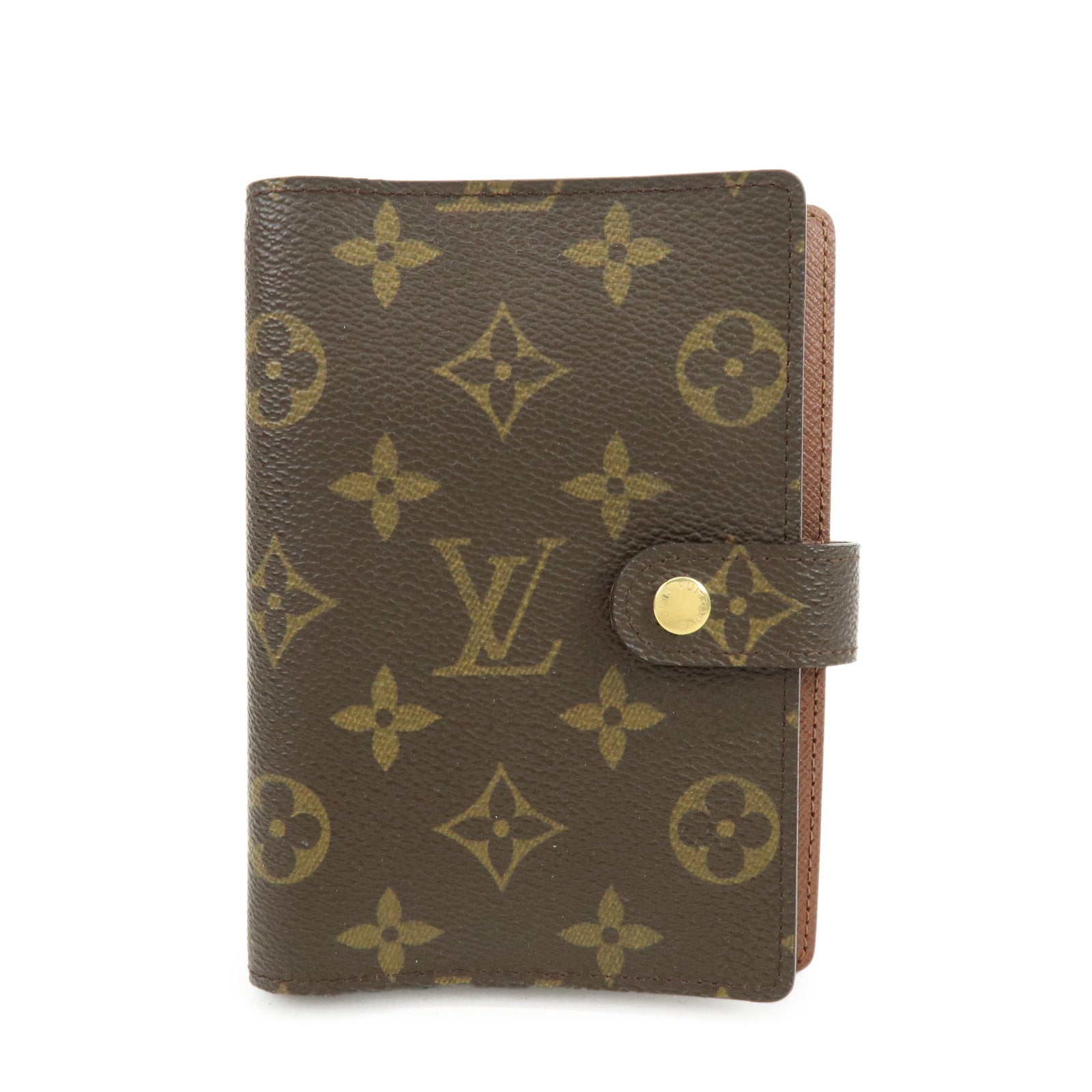 Louis Vuitton Monogram Agenda PM Planner Cover Brown R20005