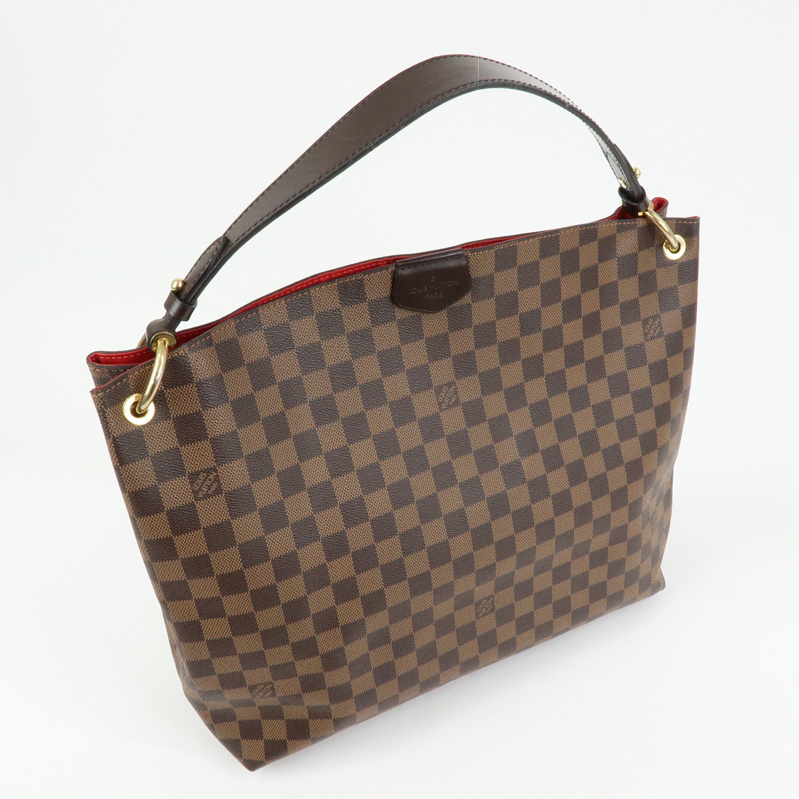 Louis Vuitton Damier Graceful MM Shoulder Bag Damier Ebene N44045