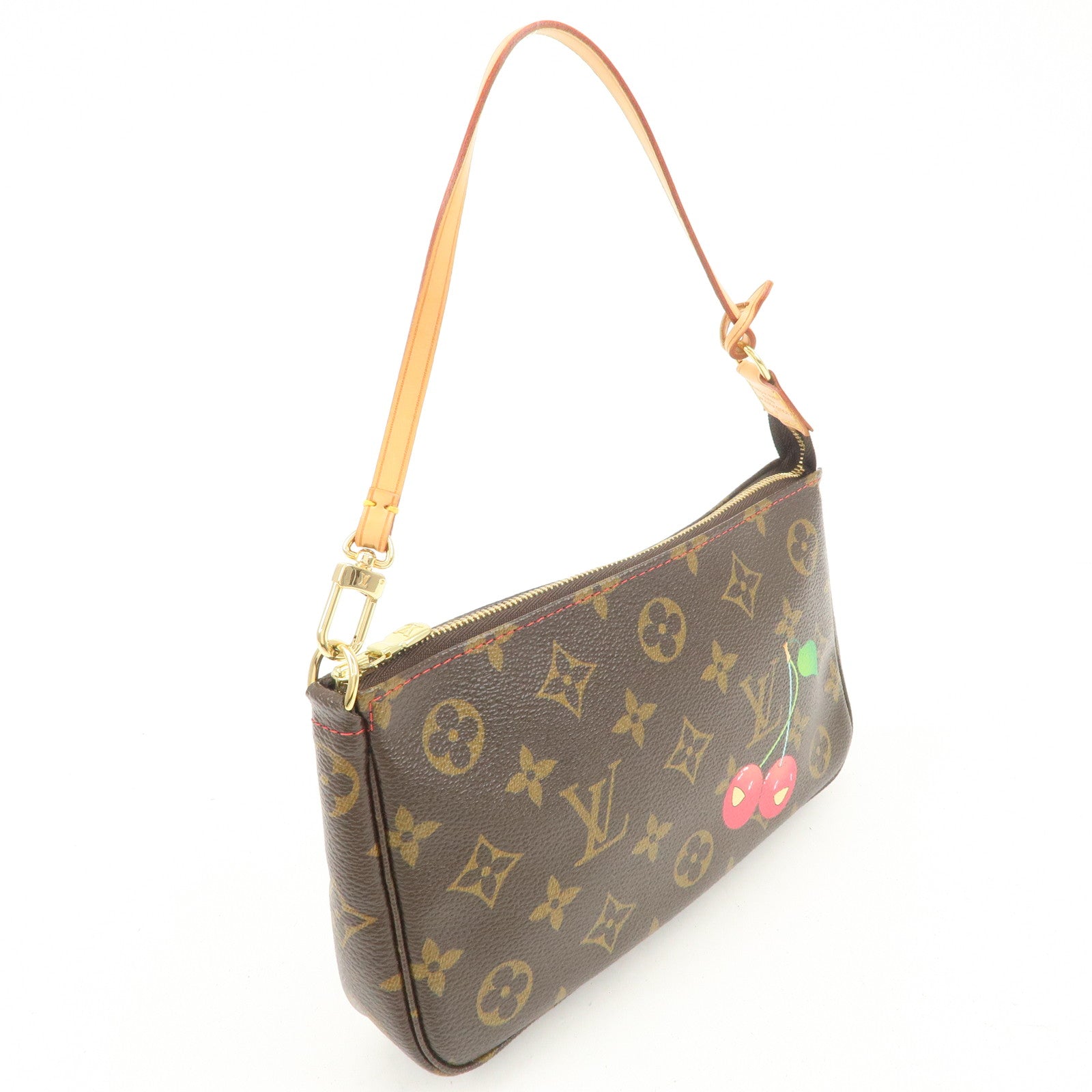 Louis Vuitton Monogram Cherry Pochette Accessoires Pouch M95008 Used