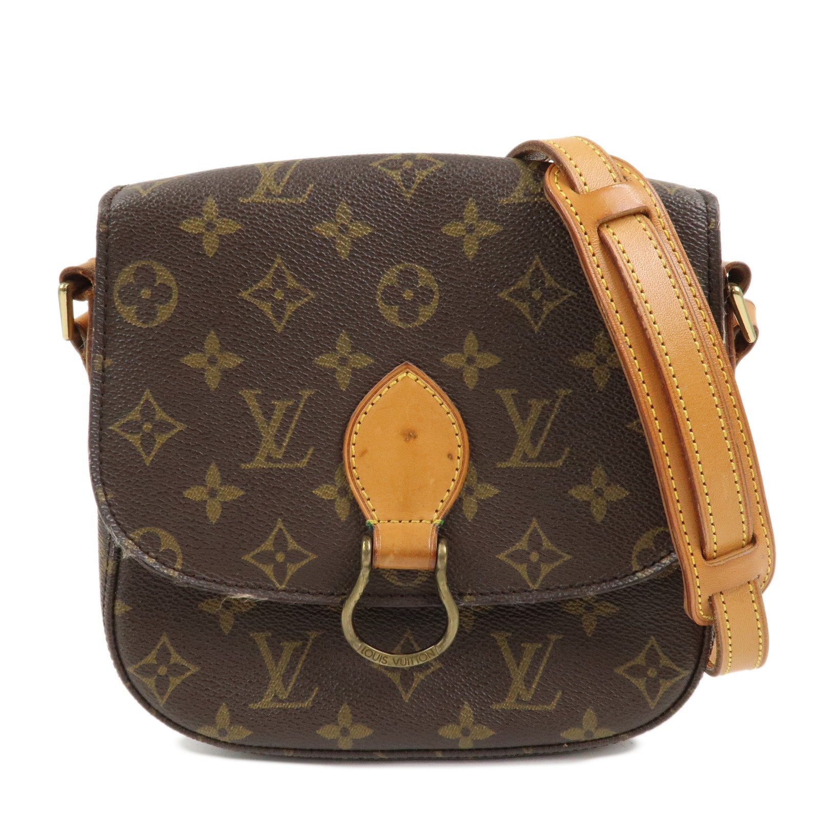 Louis Vuitton Monogram Saint Cloud MM Shoulder Bag Brown M51243