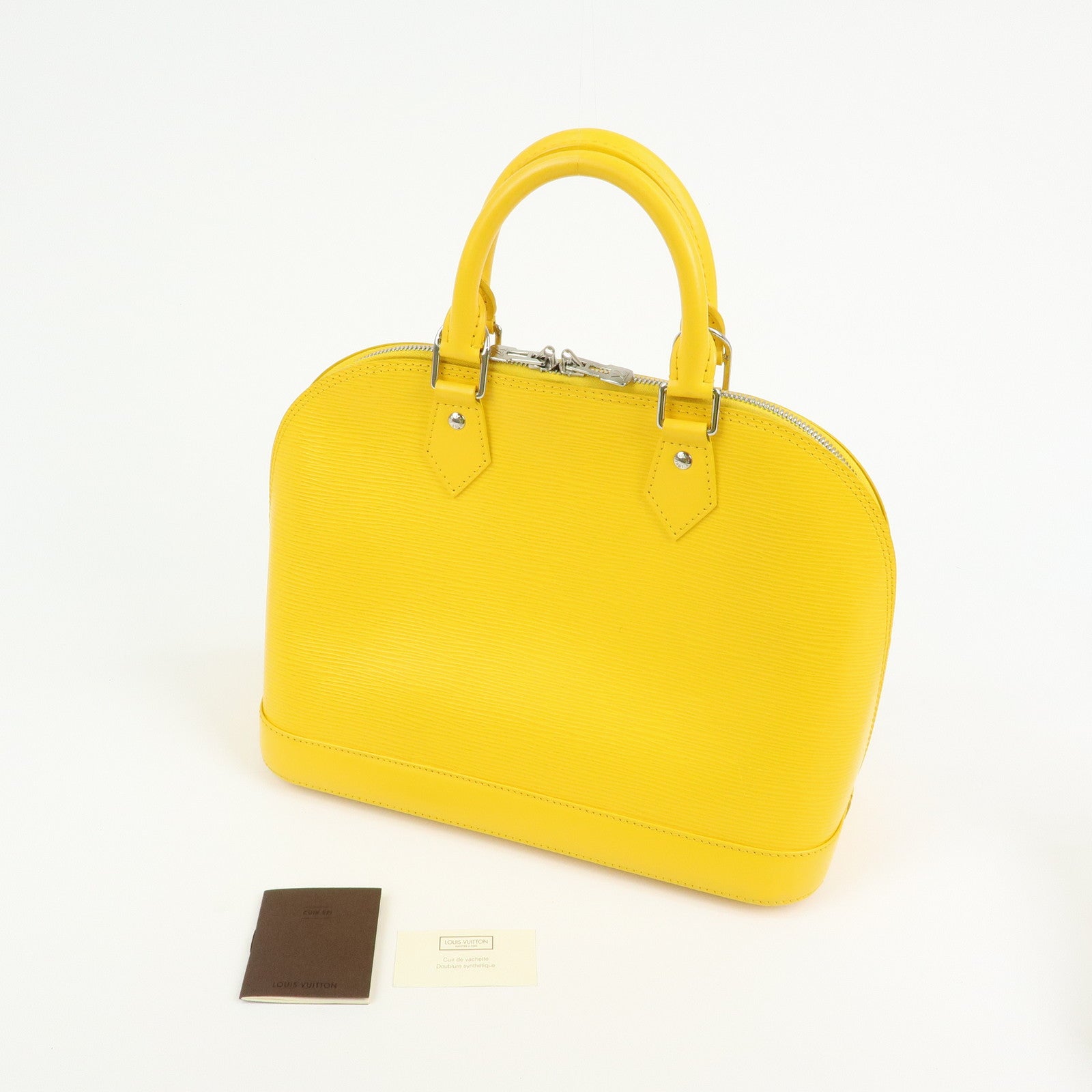 Louis Vuitton Epi Alma PM Leather Hand Bag Mimosa M40951
