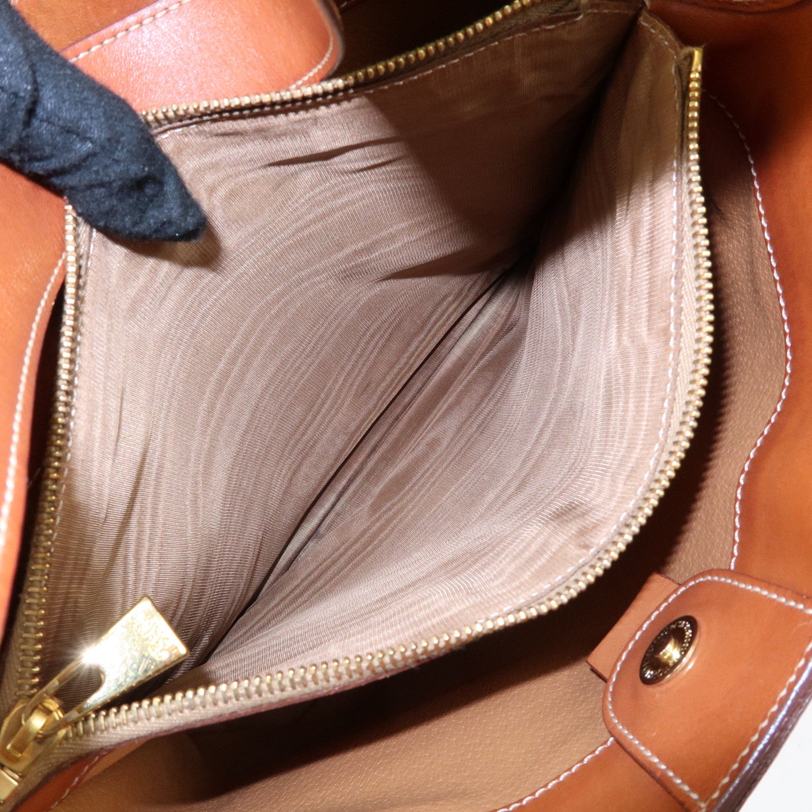 CELINE Macadam PVC Canvas Leather Shoulder Bag Brown