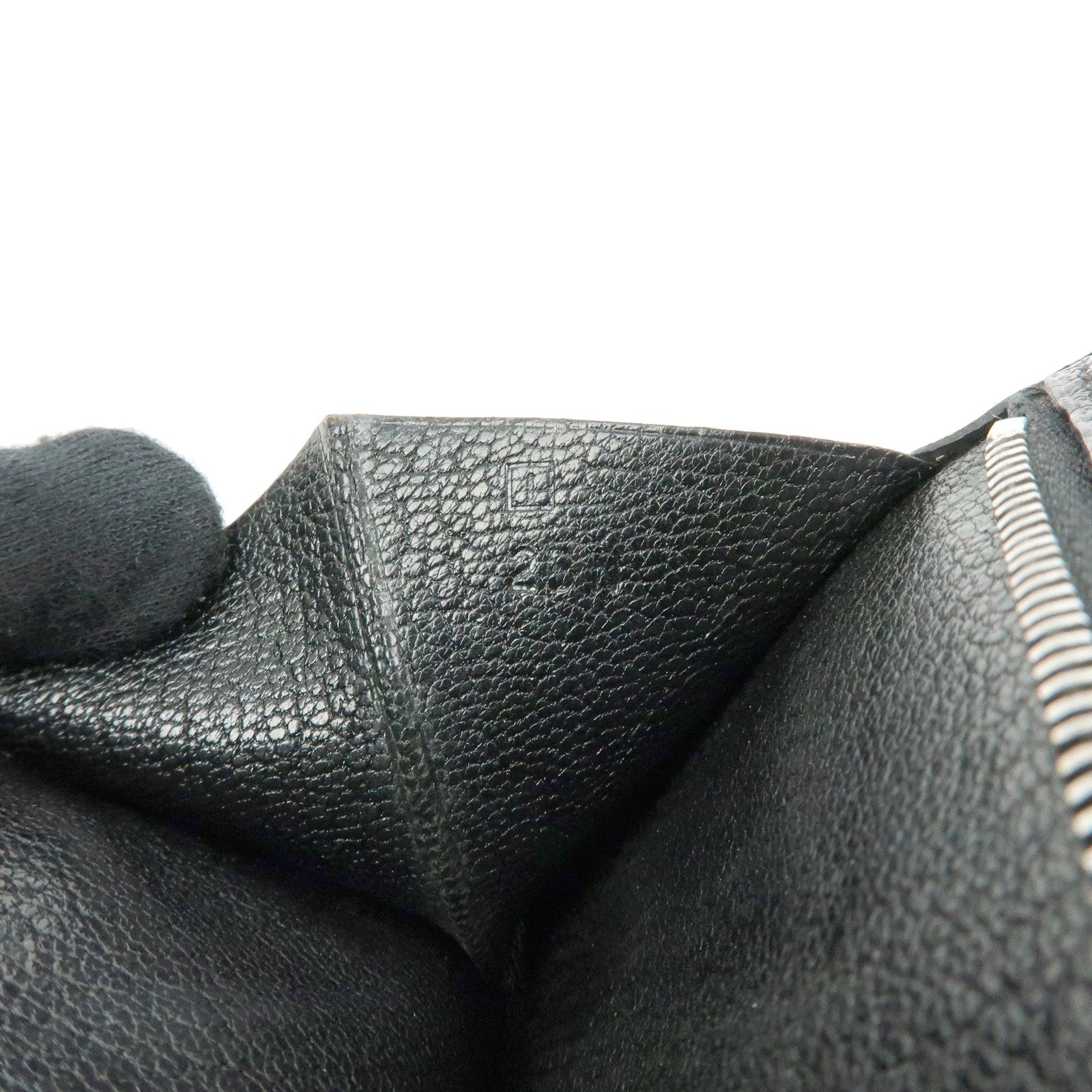 HERMES Bﾃｩarn Classic Chevre Long Wallet □I Stamped Black