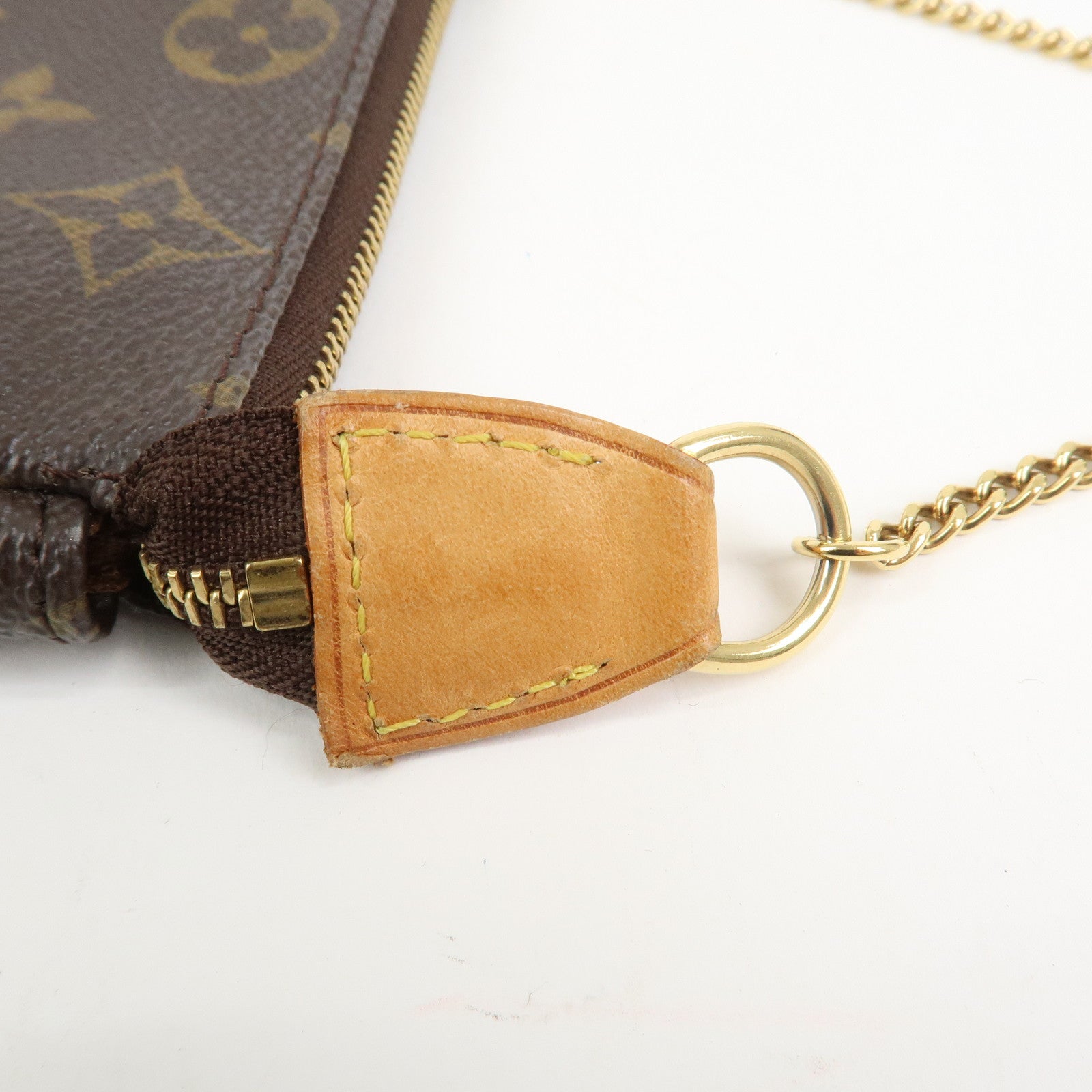 Louis Vuitton Monogram Mini Pochette Accessoires Hand Bag M58009