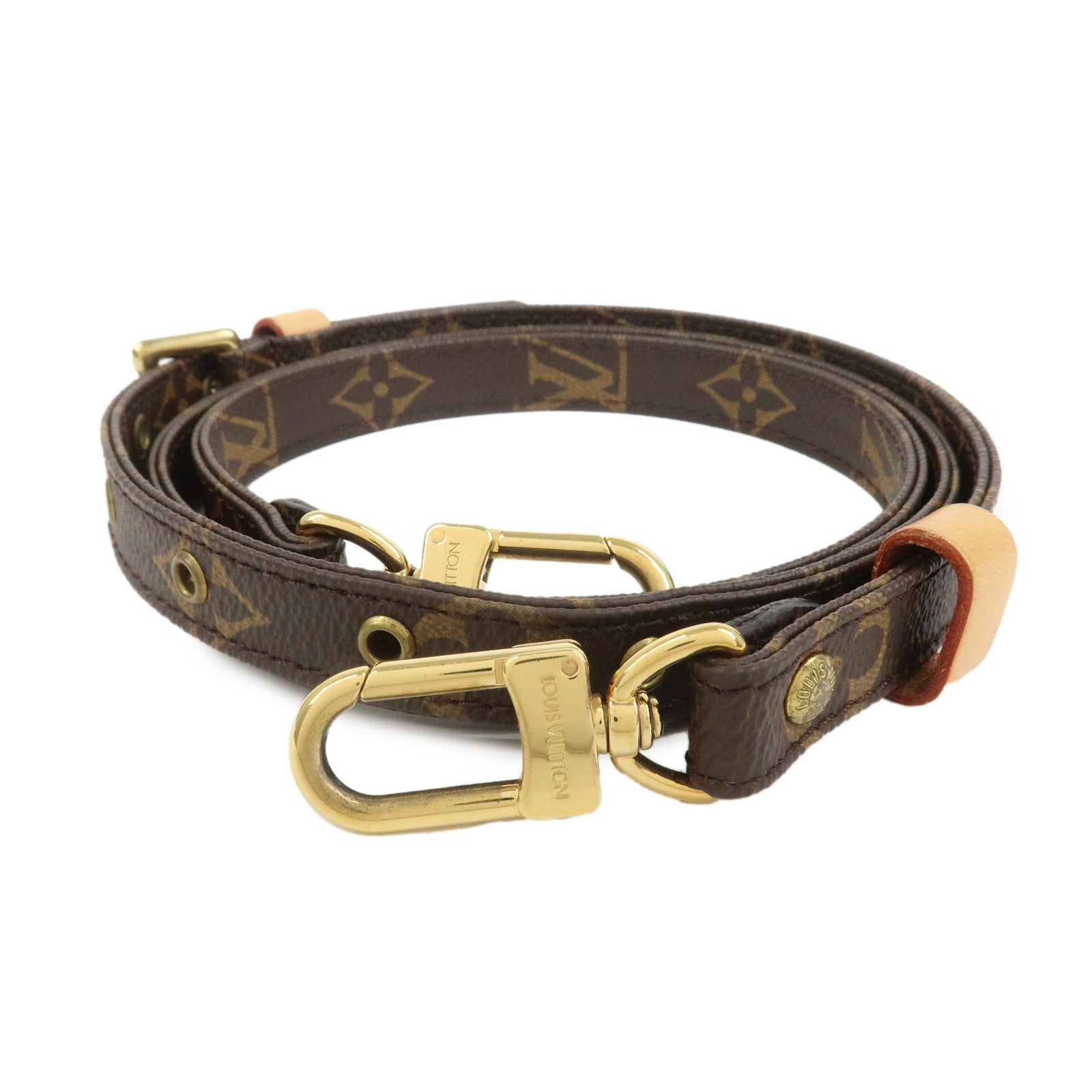 Louis Vuitton Monogram Adjustable Shoulder Strap Brown 120cm J52315