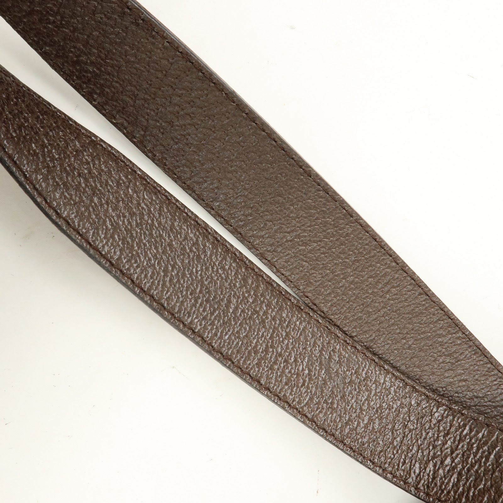 BVLGARI Logomania Canvas Leather Shoulder Bag Tote Bag Brown