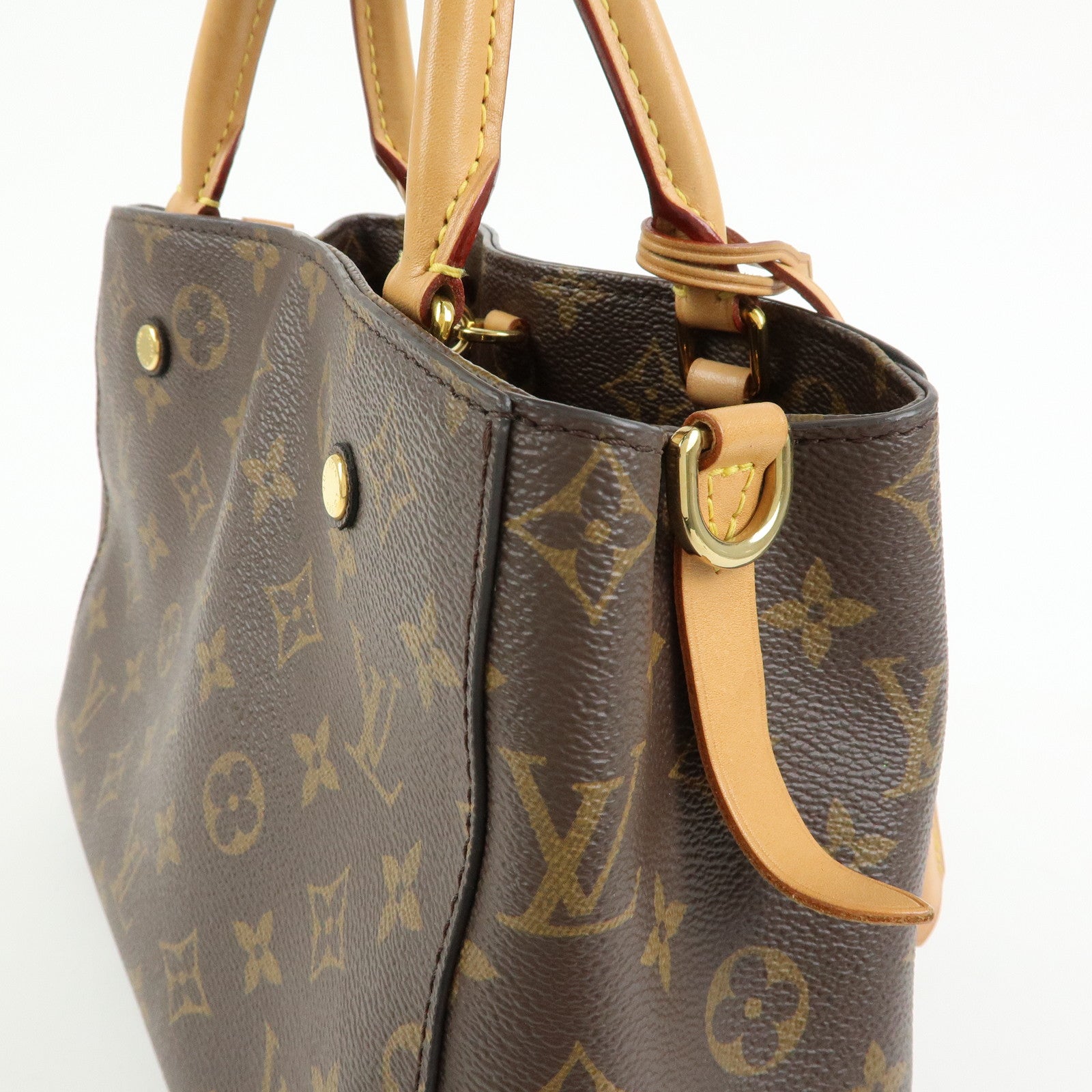 Louis Vuitton Monogram Montaigne BB 2Way Bag Hand Bag Brown M41055