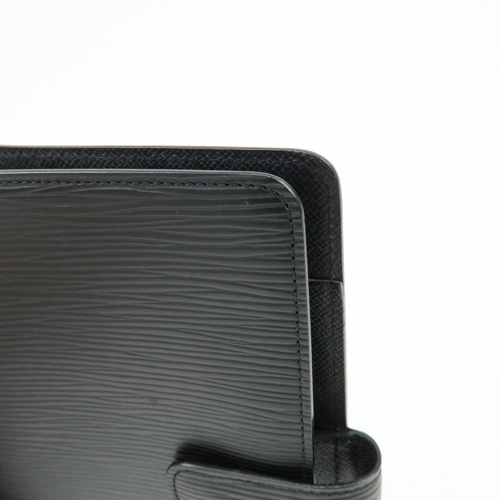 Louis Vuitton Epi Agenda MM Planner Cover Noir Black R20202