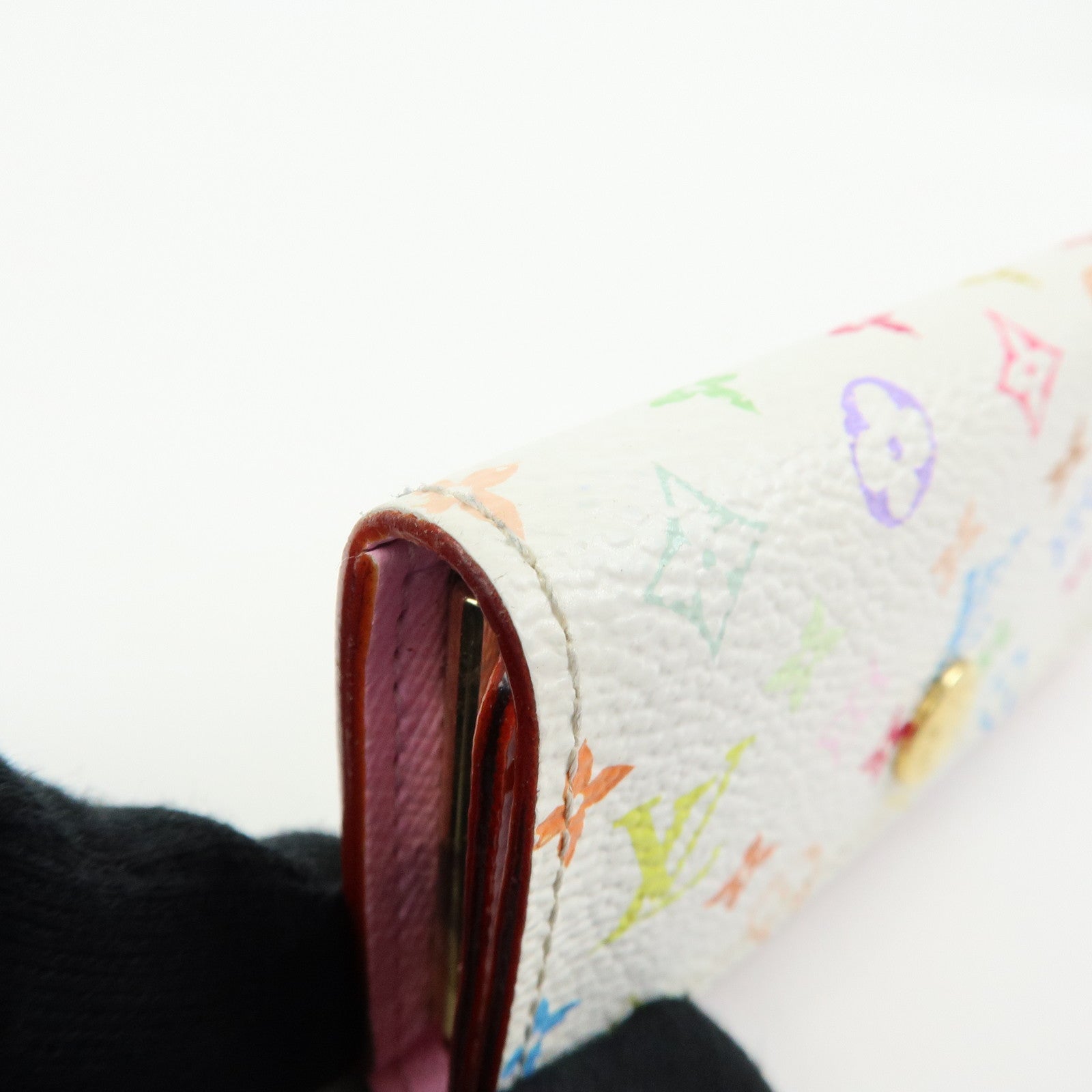 Louis Vuitton Monogram Multicolor Multiclés 4 Key Case Blanc M60043