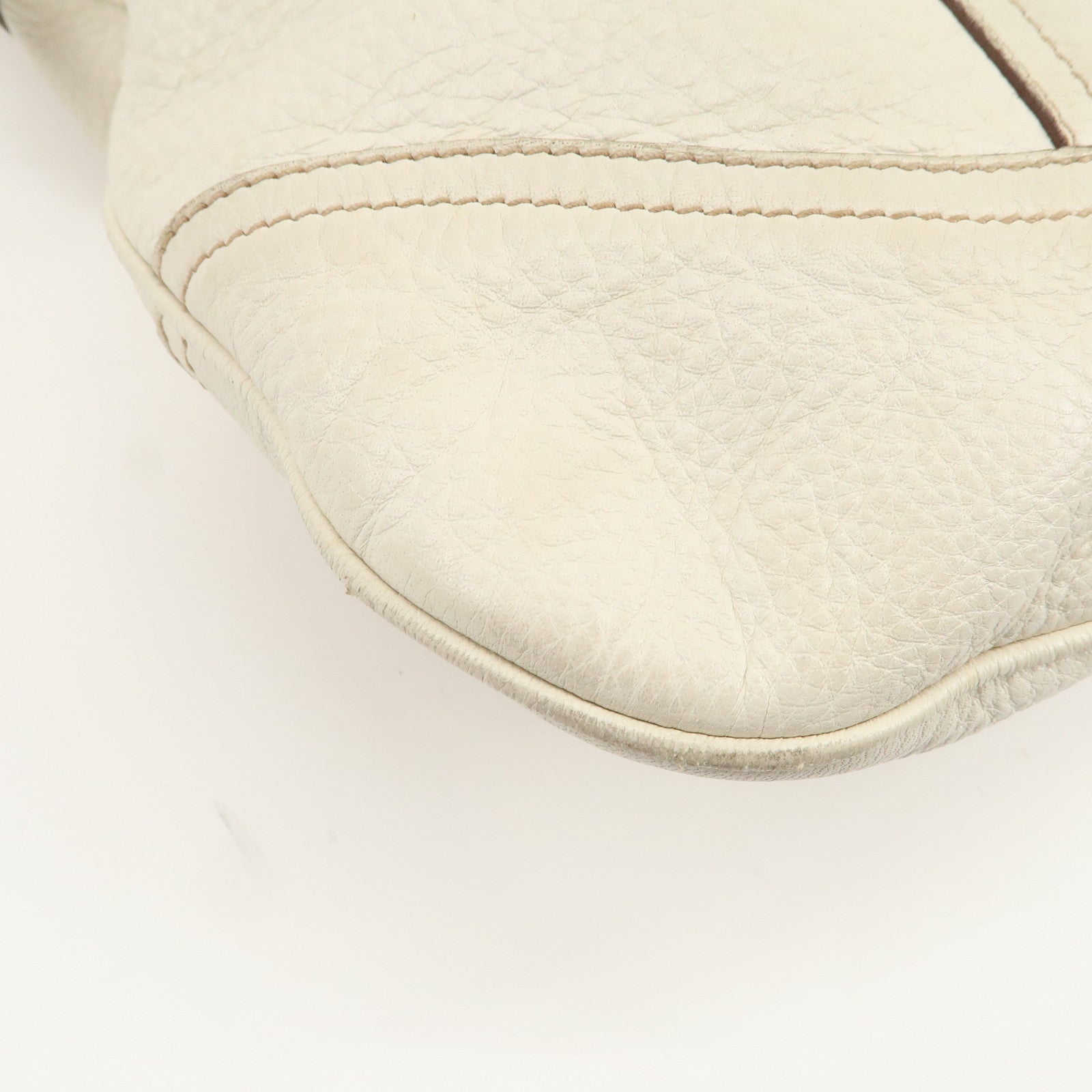 PRADA Logo Shoulder Bag Hand Bag Ivory