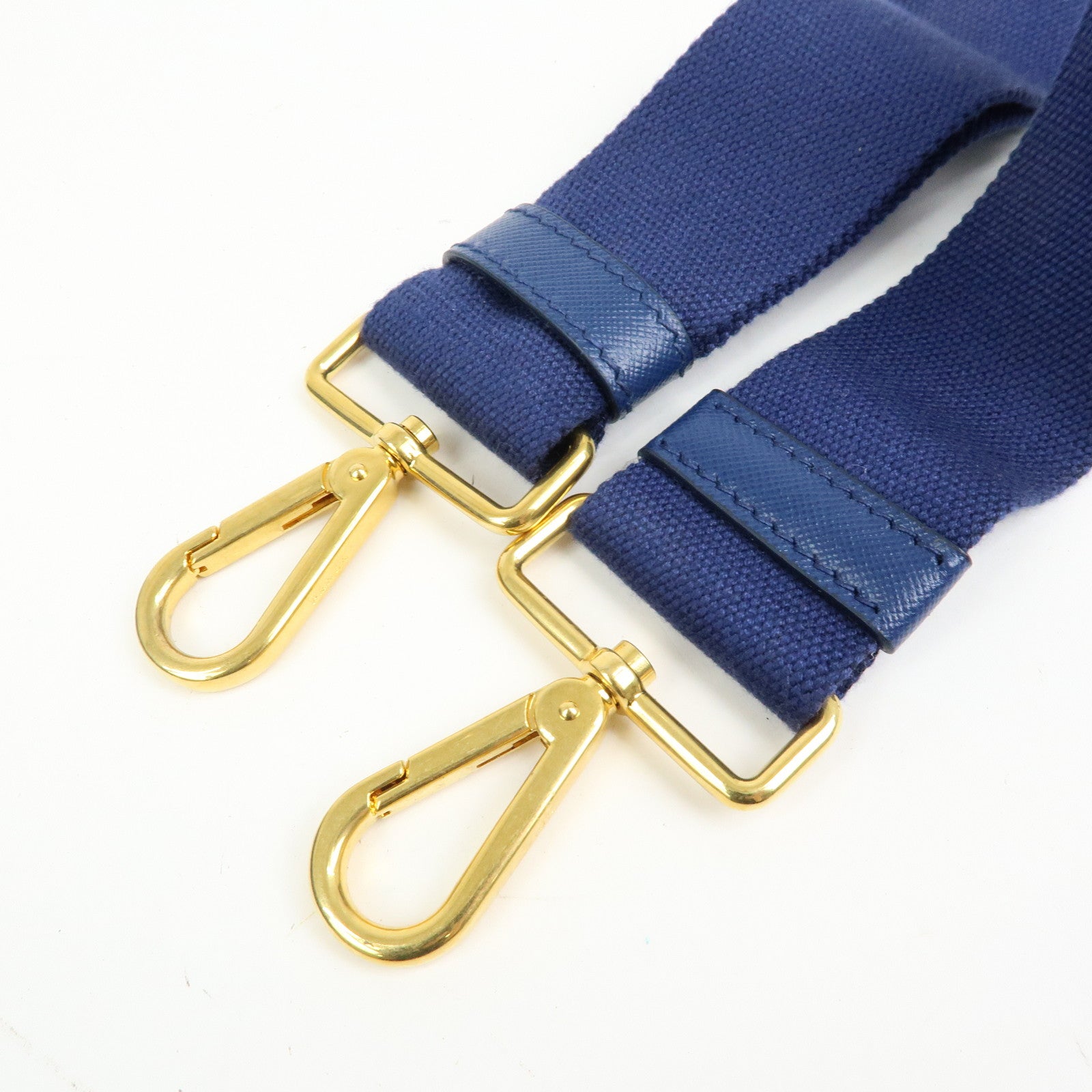 PRADA Triangle Logo Canapa Canvas 2Way Tote Hand Bag Blue BN2642