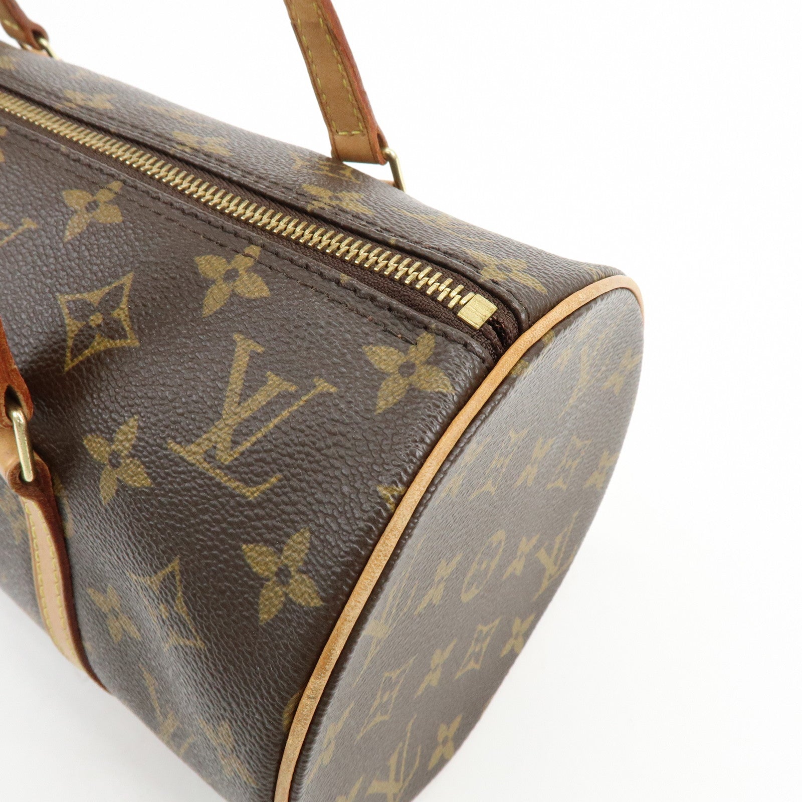 Louis Vuitton Monogram Papillon 30 Hand Bag Brown M51385