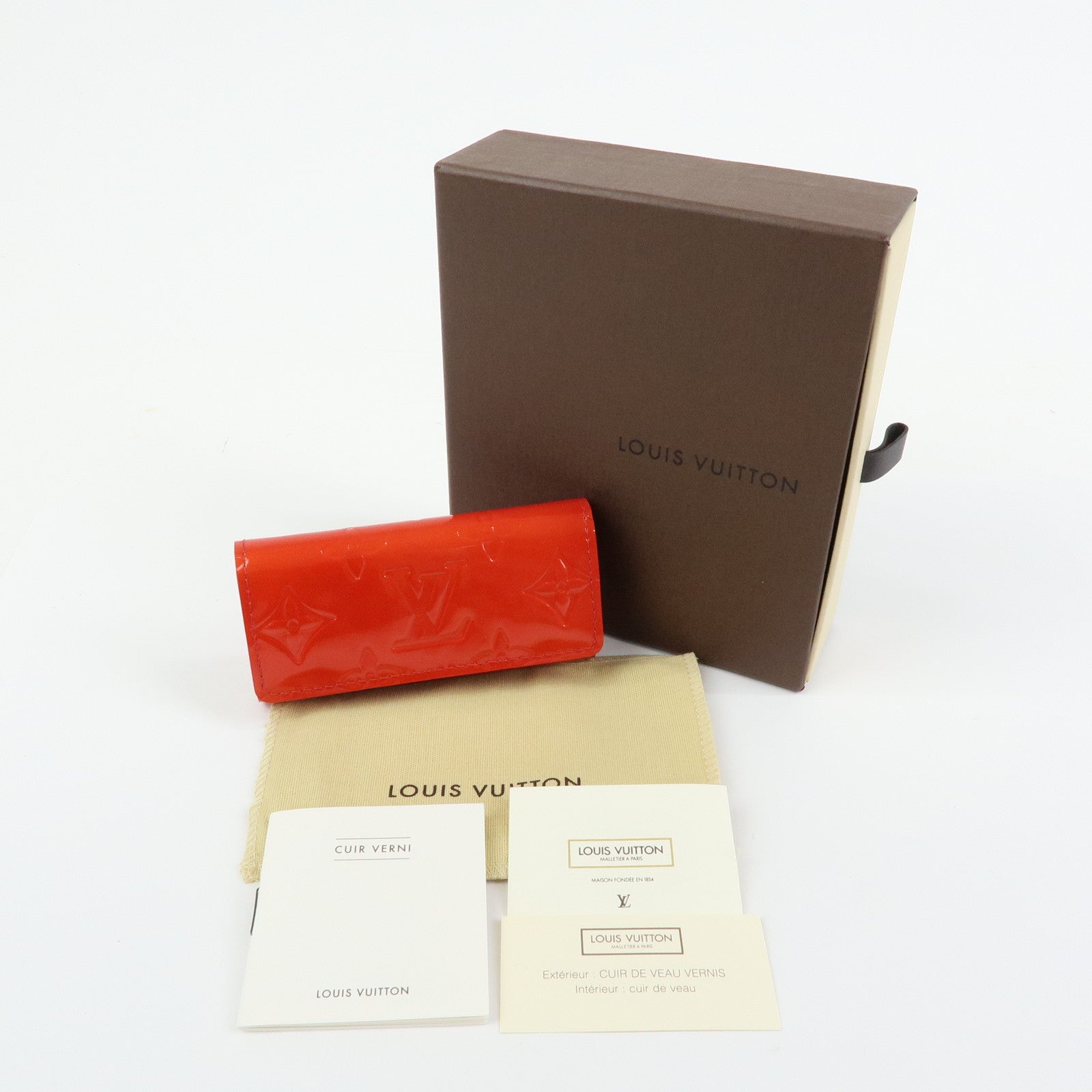 Louis Vuitton Monogram Vernis Multicles 4 Key Holder Rouge M91211