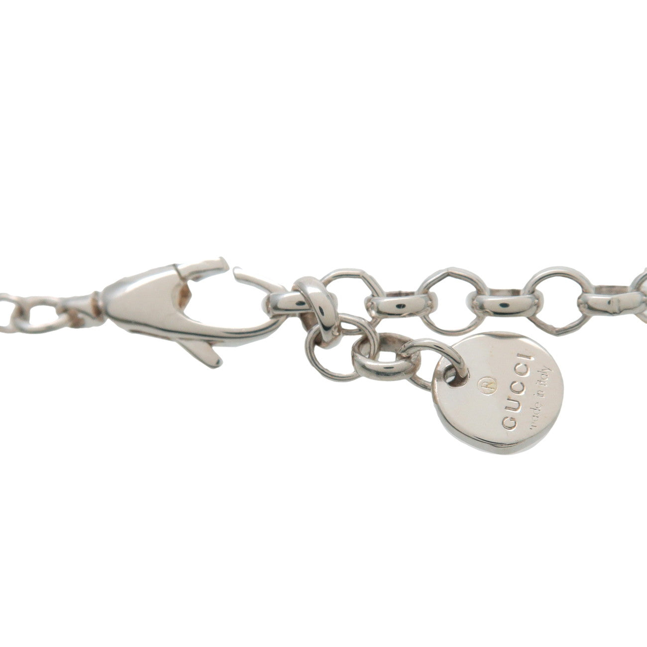 GUCCI Ghost Pinapple Necklace SV925 Silver Yellow