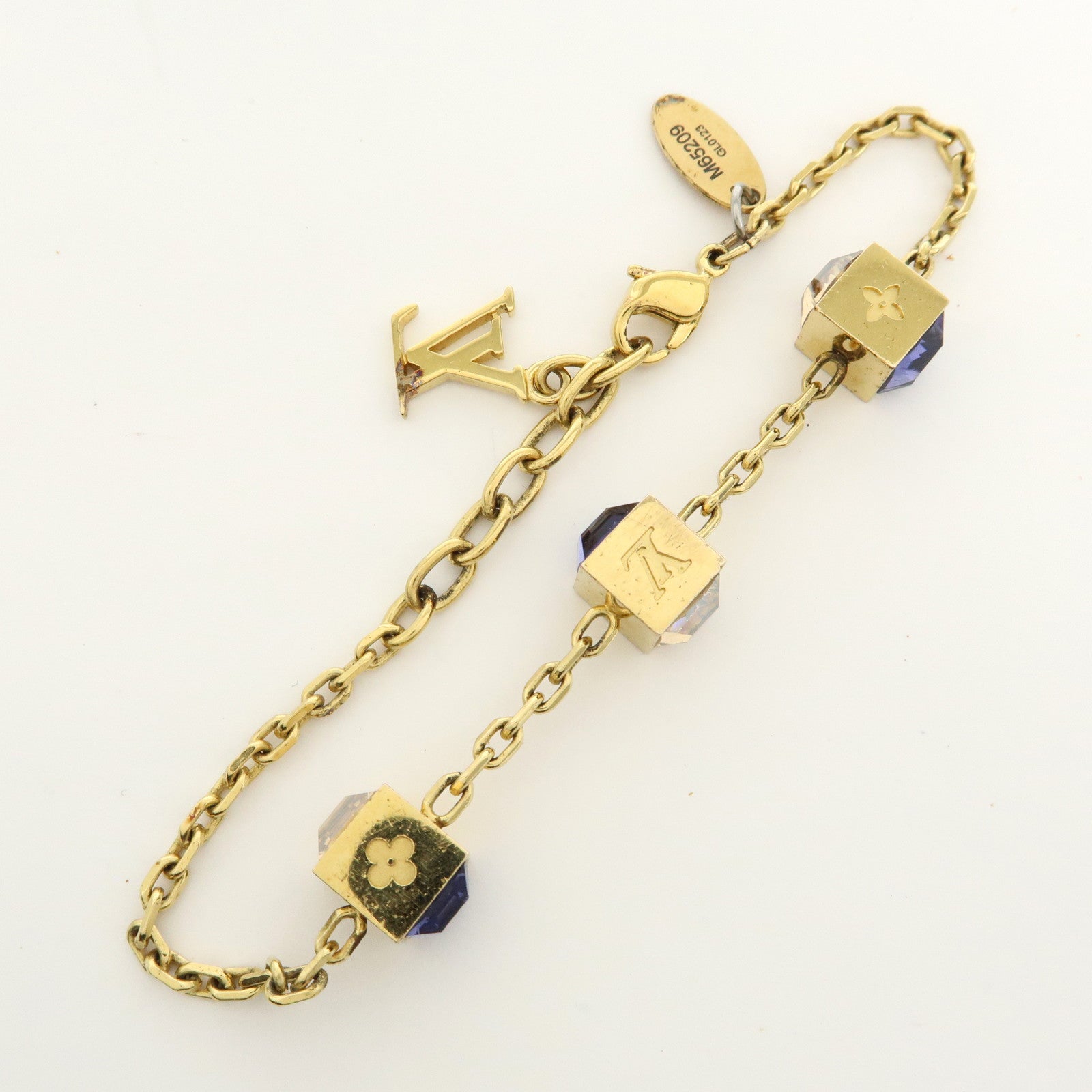 Louis Vuitton Monogram Bracelet Gamble Metal Bracelet Gold M65209