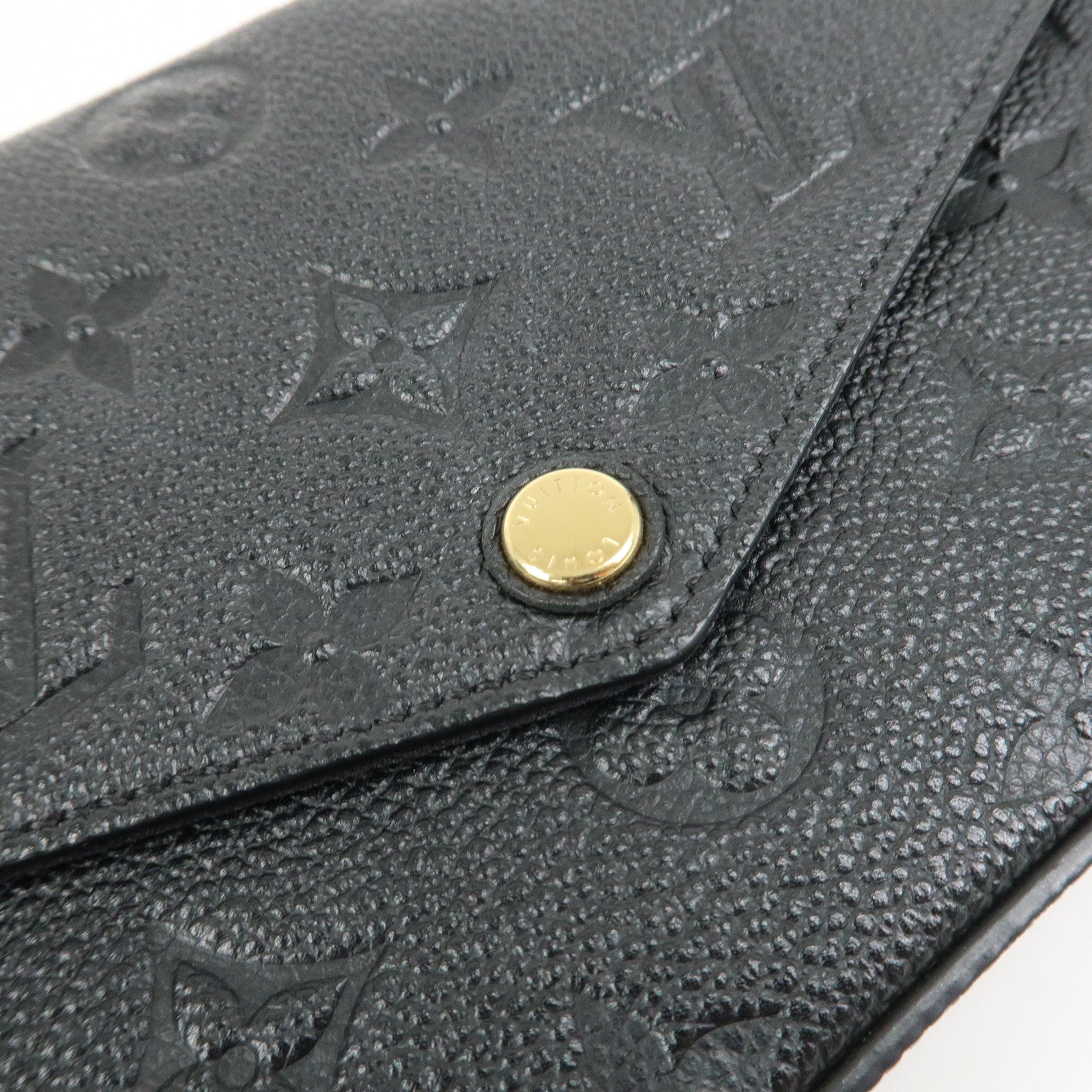 Louis Vuitton Monogram Empreinte Pochette Fﾃｩlicie Noir Black M82477