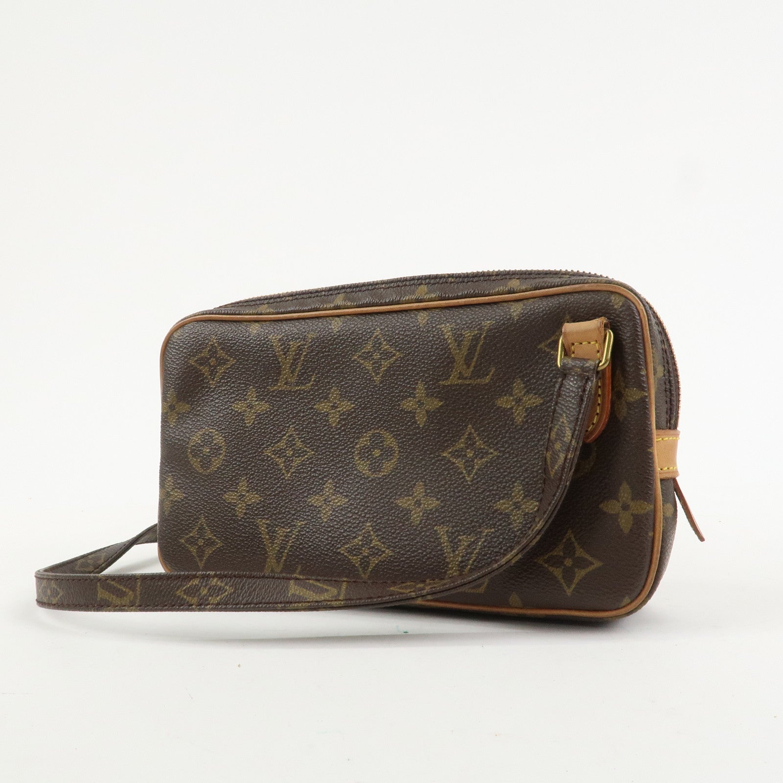 Louis Vuitton Monogram Pochette Marly Bandouliere Bag Brown M51828